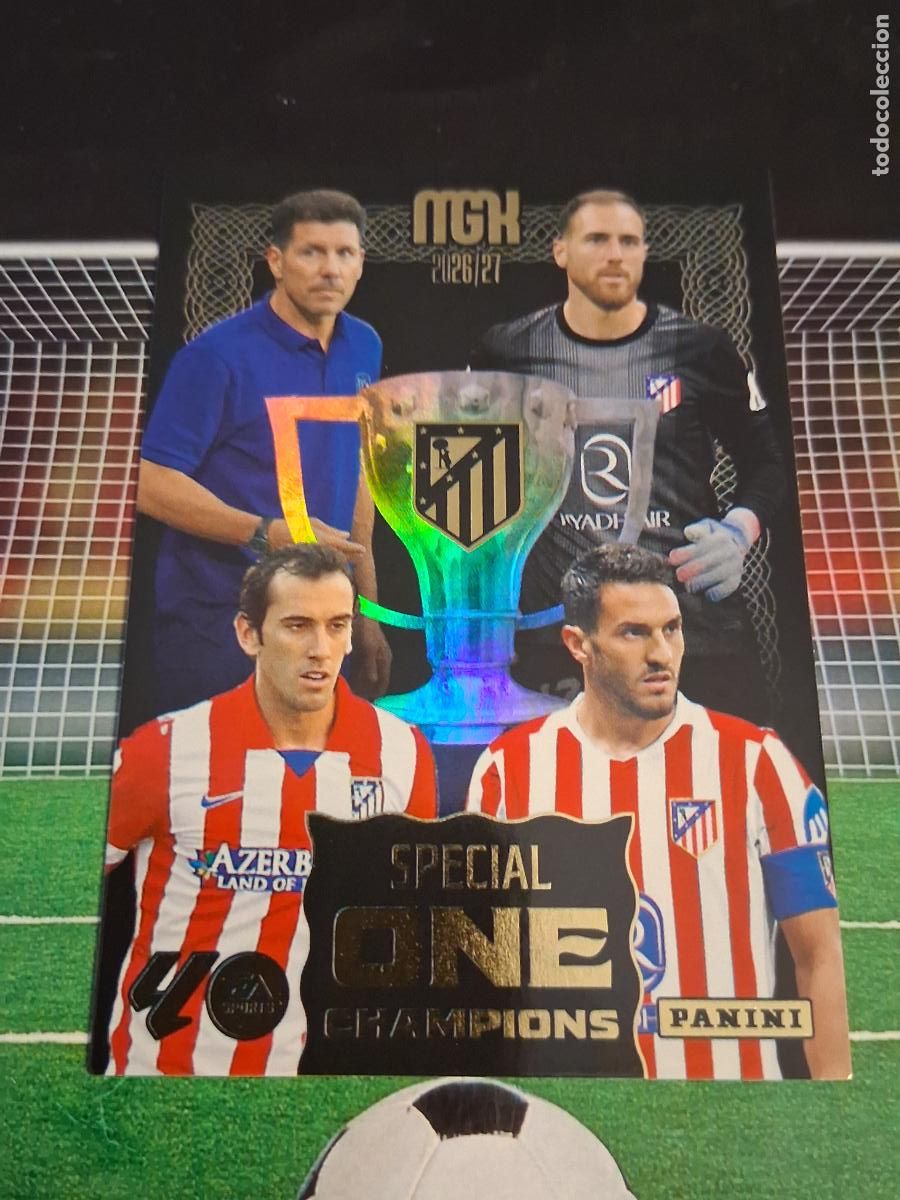 Cromos de f&uacute;tbol: ATLETICO DE MADRID SPECIAL ONE CHAMPIONS CROMOS MEGACRACKS LIGA FUTBOL 2026 2027 26 27