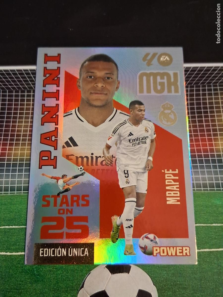 Cromos de f&uacute;tbol: 450P MBAPPE REAL MADRID STAR ON 25 EDICION UNICA POWER CROMOS MEGACRACKS LIGA FUTBOL 2026 2027 26 27