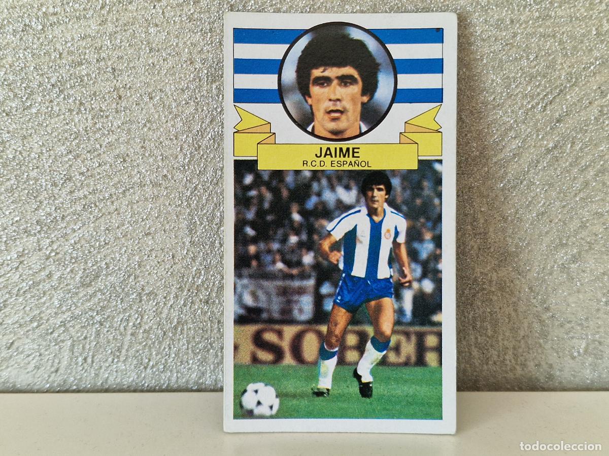 Cromos de f&uacute;tbol: BAJA JAIME 85 86 LIGA ESTE SIN PEGAR
