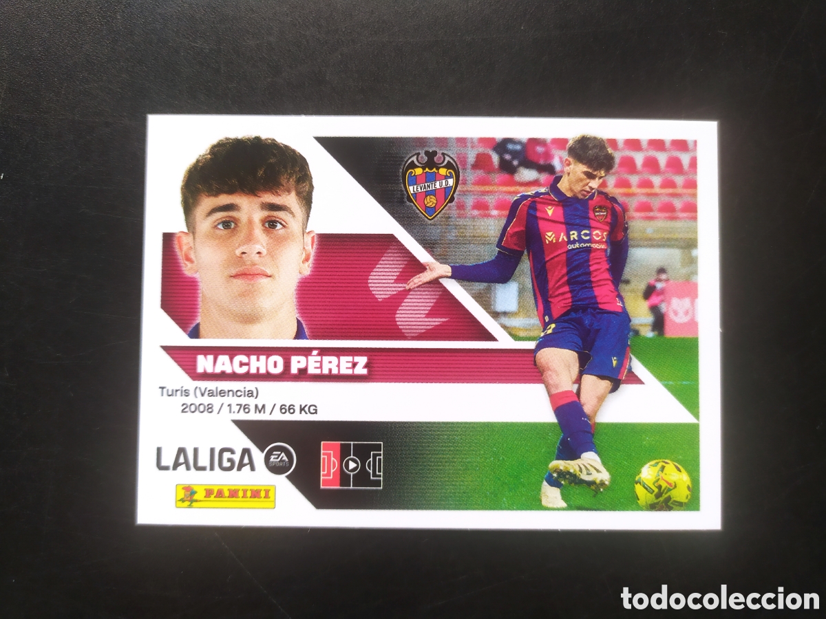 Cromos de f&uacute;tbol: Liga este 2026 2027 26 27 panini Nacho P&eacute;rez coloca n&deg; 6 bis Levante