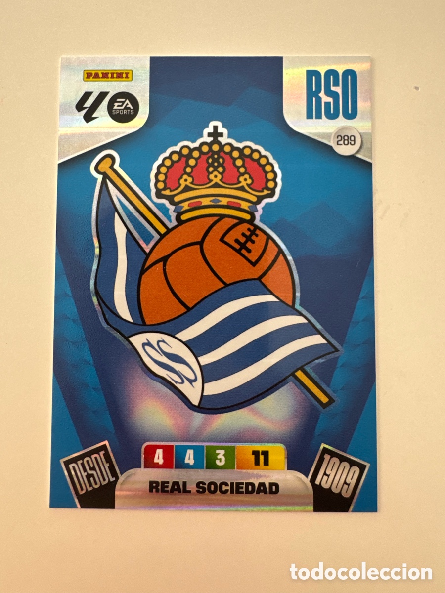 Cromos de f&uacute;tbol: PANINI ADRENALYN XL LIGA 2025-2026 25-26 &ndash; Real Sociedad N&ordm; 289