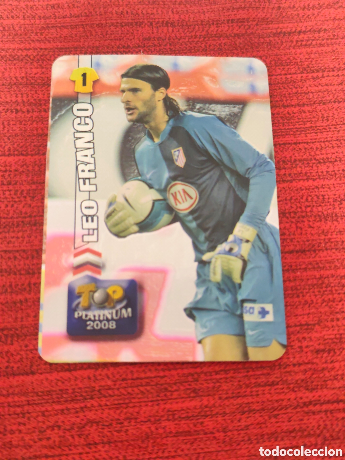 Cromos de f&uacute;tbol: 671 LEO FRANCO ATL&Eacute;TICO MADRID TOP PLATINUM BRILLO LISO MUNDICROMO 2007 2008
