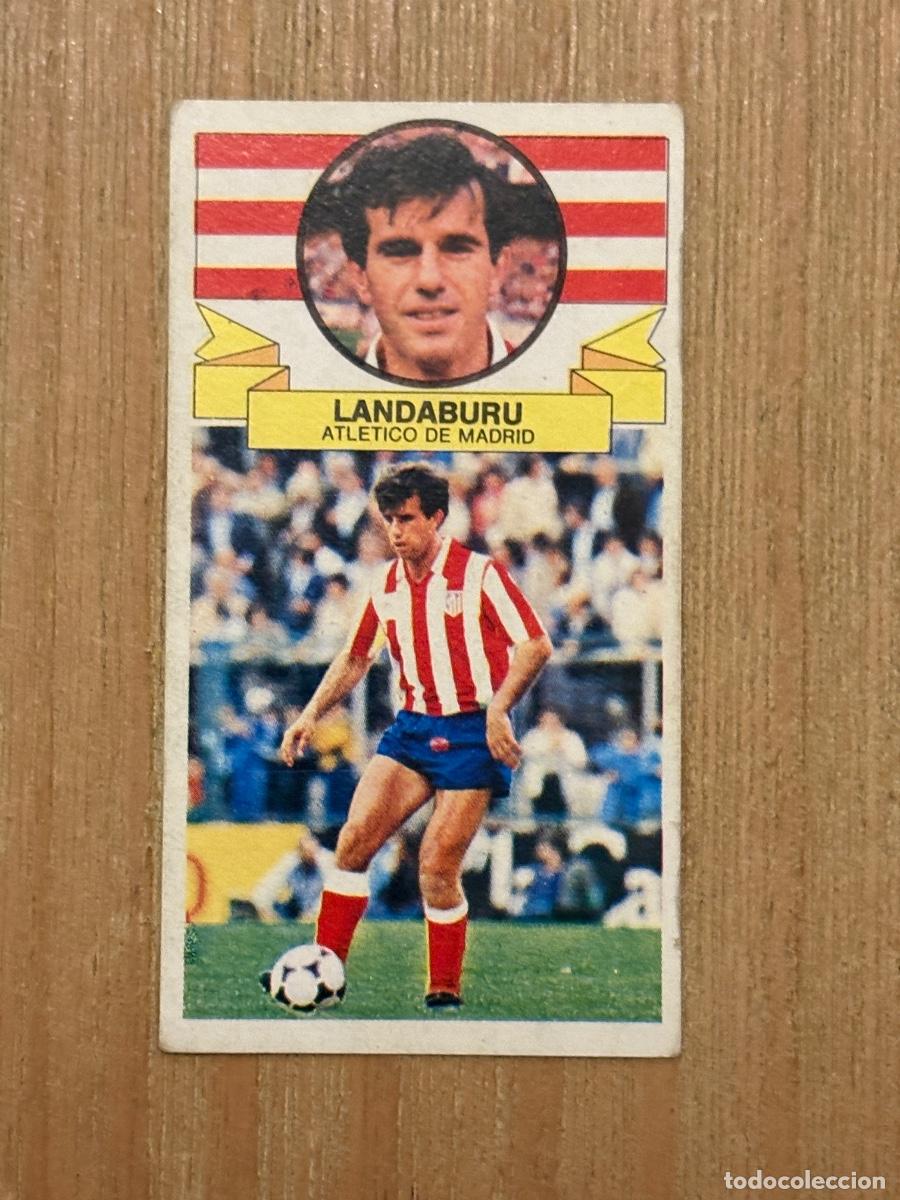 Cromos de f&uacute;tbol: 37. CROMO SIN PEGAR NUNCA PEGADO ATLETICO DE MADRID LANDABURU ALBUM ESTE LIGA 85-86 1985-86
