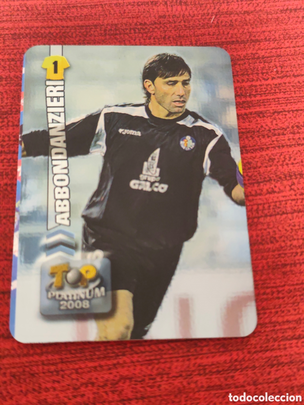 Cromos de f&uacute;tbol: 672 ABBONDANZIERI GETAFE TOP PLATINUM BRILLO LISO MUNDICROMO 2007 2008