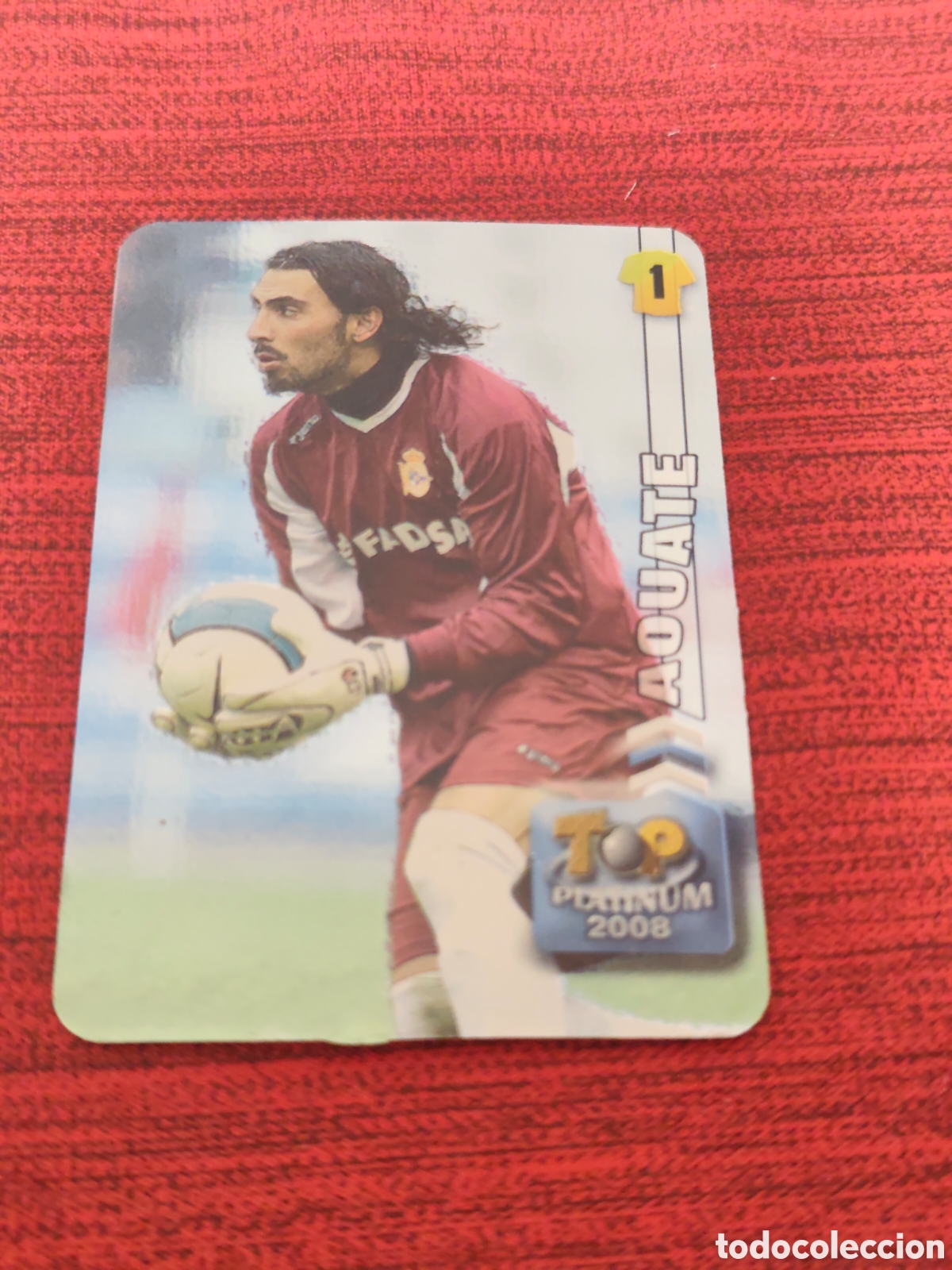 Cromos de f&uacute;tbol: 673 AOUATE DEPORTIVO TOP PLATINUM BRILLO LISO MUNDICROMO 2007 2008