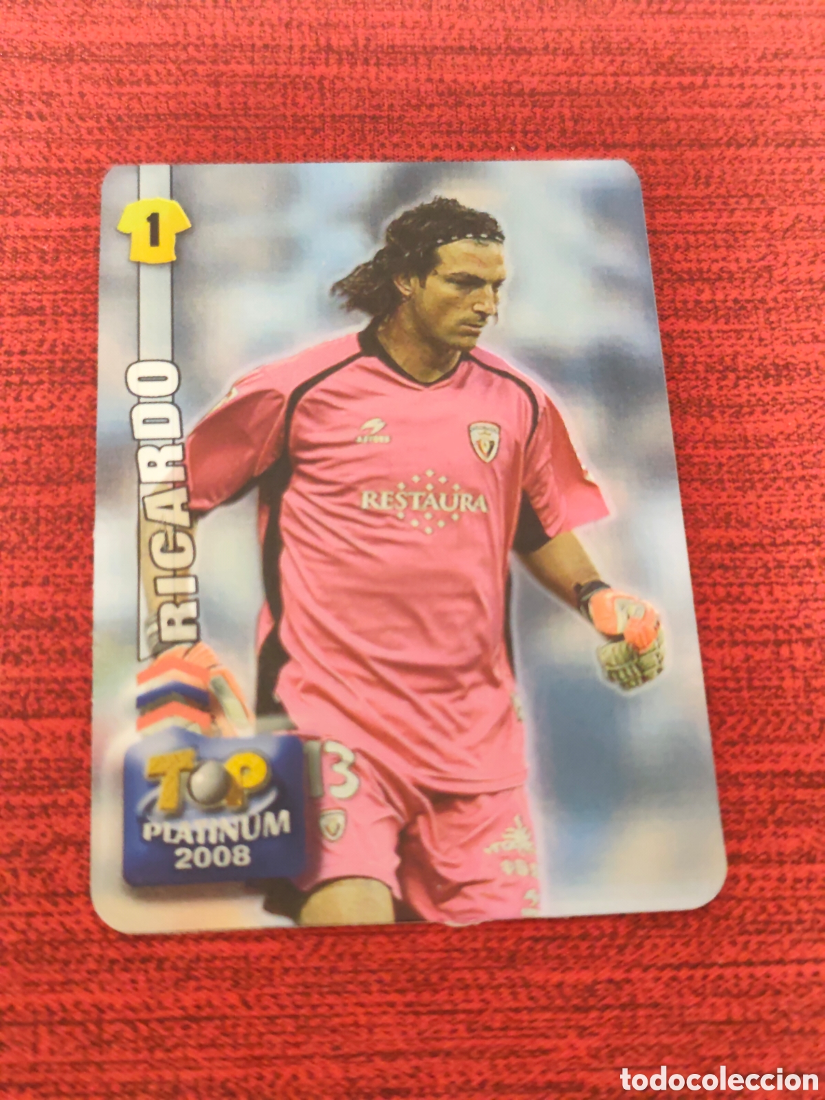 Cromos de f&uacute;tbol: 674 RICARDO OSASUNA TOP PLATINUM BRILLO LISO MUNDICROMO 2007 2008