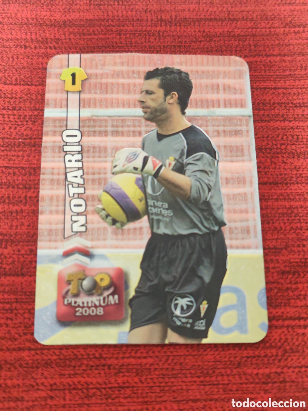 Cromos de f&uacute;tbol: 675 NOTARIO REAL MURCIA TOP PLATINUM BRILLO LISO MUNDICROMO 2007 2008
