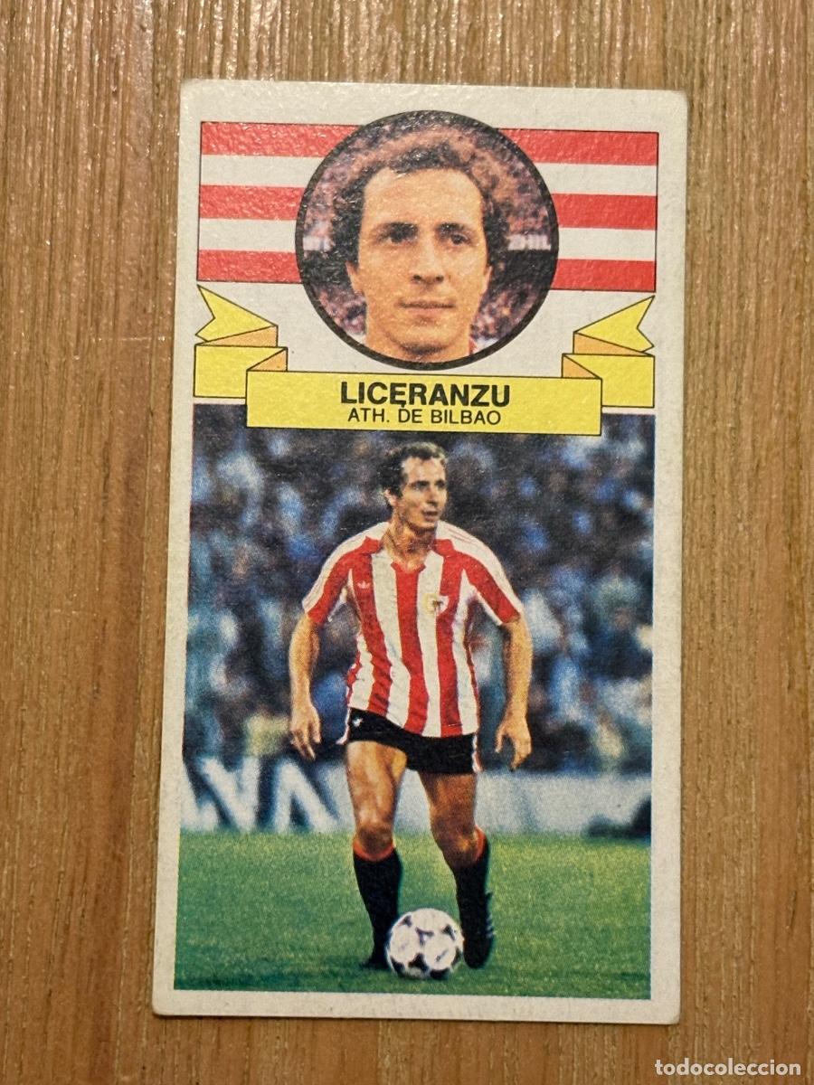 Cromos de f&uacute;tbol: 37. CROMO SIN PEGAR NUNCA PEGADO ATHLETIC DE BILBAO LICERANZU ALBUM ESTE LIGA 85-86 1985-86