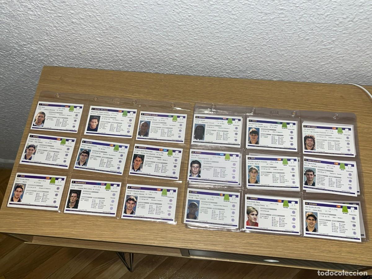 Cromos de f&uacute;tbol: Lote 34 Cromos Reversibles Real Madrid y Atl&eacute;tico de Madrid Liga F&uacute;tbol 2000 atleti Ra&uacute;l Hierro Kiko