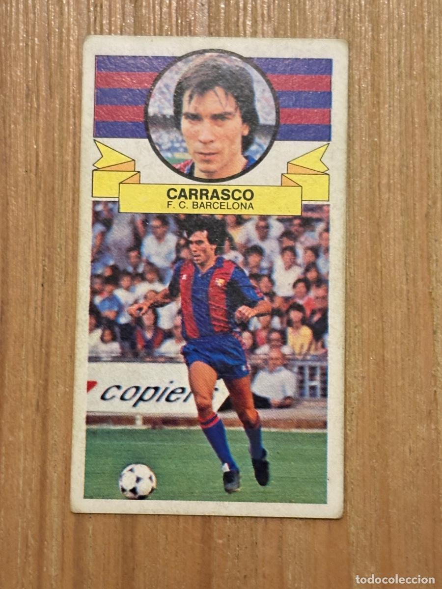 Cromos de f&uacute;tbol: 37. CROMO SIN PEGAR NUNCA PEGADO CARRASCO BARCELONA ALBUM ESTE LIGA 85-86 1985-86