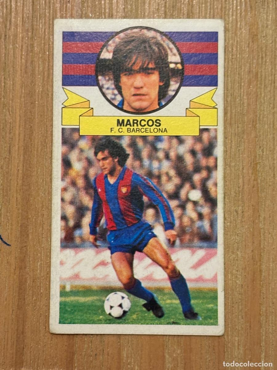 Football Stickers: 37. CROMO SIN PEGAR NUNCA PEGADO MARCOS BARCELONA ALBUM ESTE LIGA 85-86 1985-86