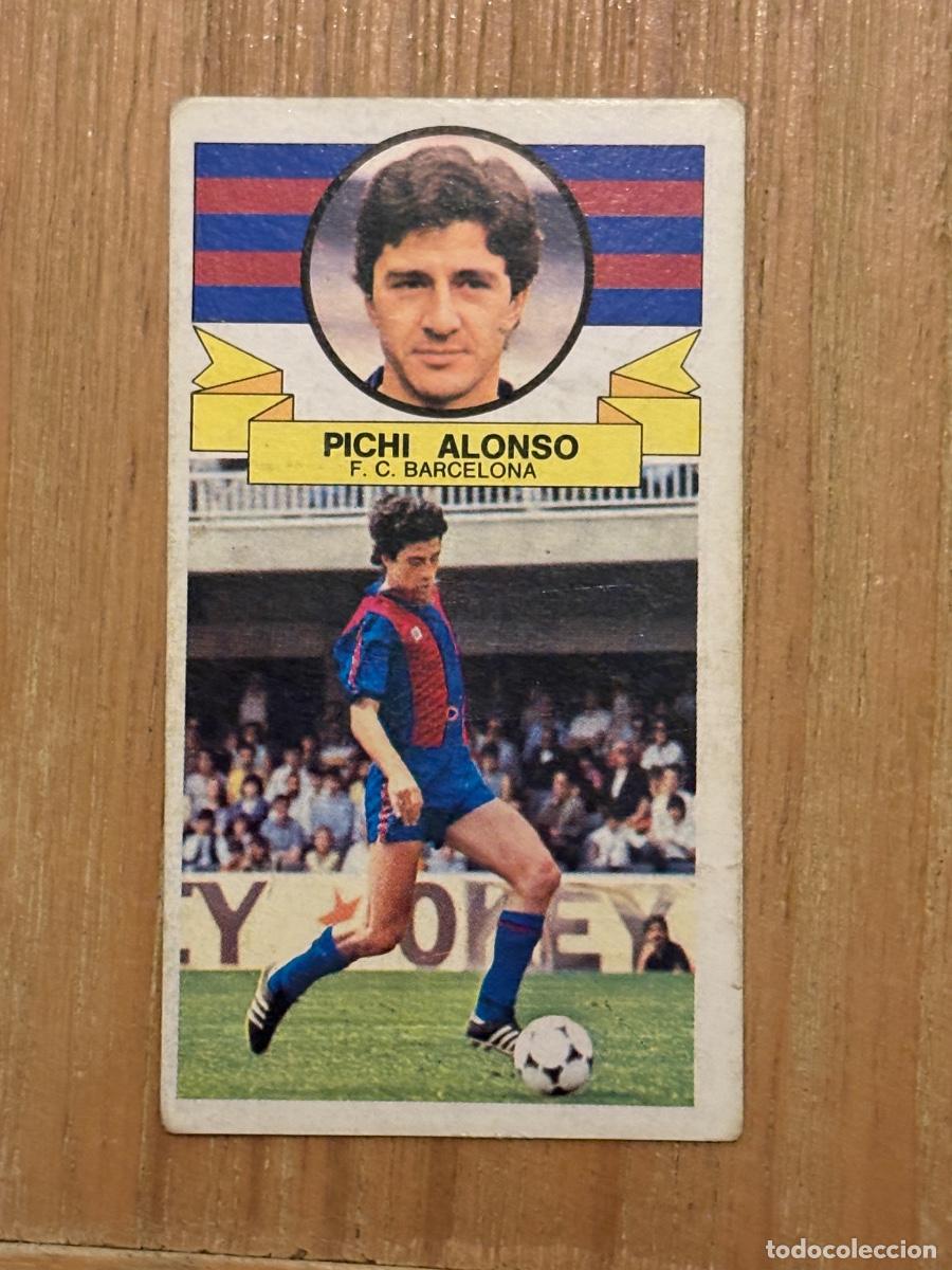 Football Stickers: 37. CROMO SIN PEGAR NUNCA PEGADO PICHI ALONSO BARCELONA ALBUM ESTE LIGA 85-86 1985-86
