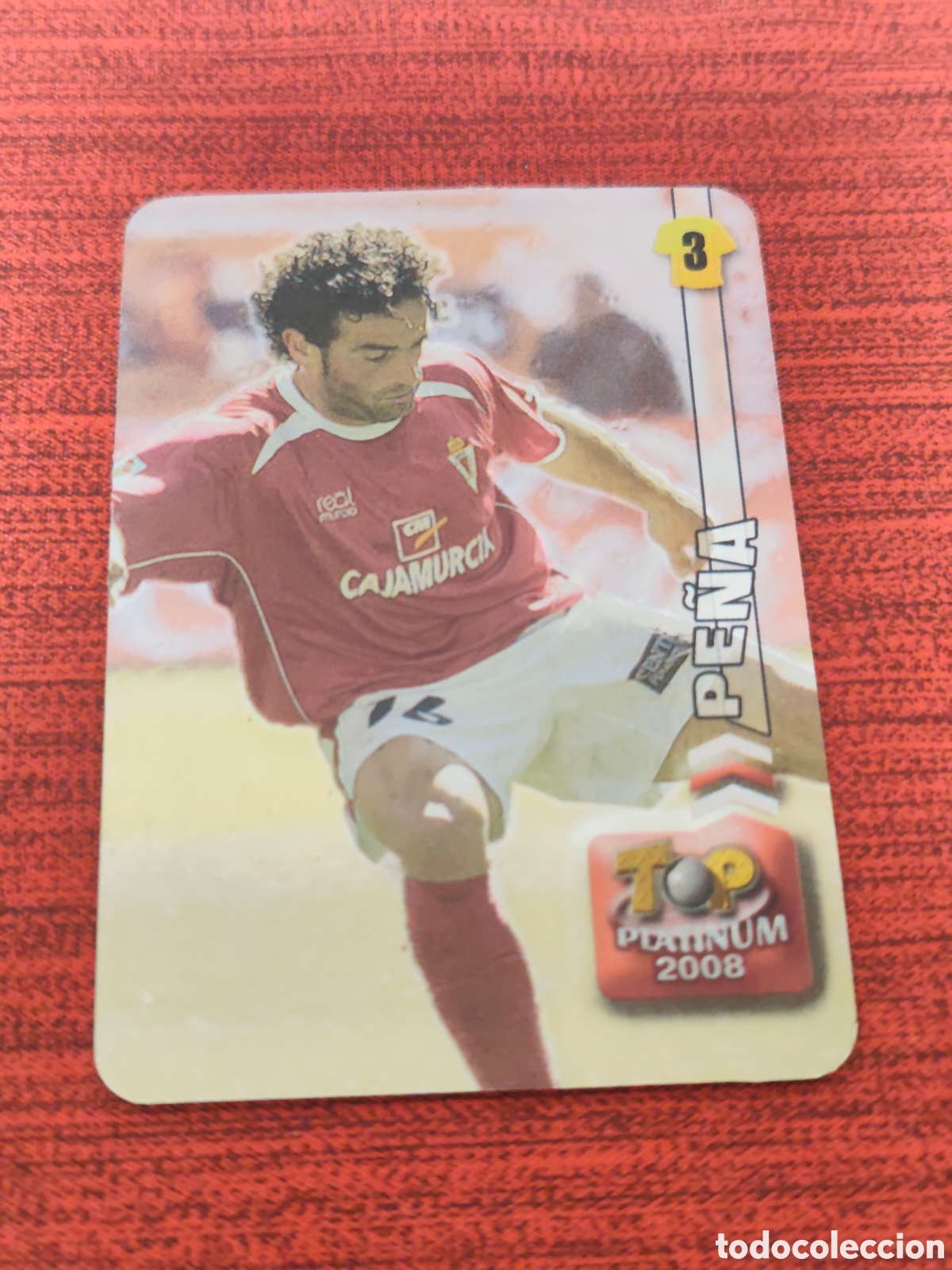 Cromos de f&uacute;tbol: 684 PE&Ntilde;A REAL MURCIA TOP PLATINUM BRILLO LISO MUNDICROMO 2007 2008