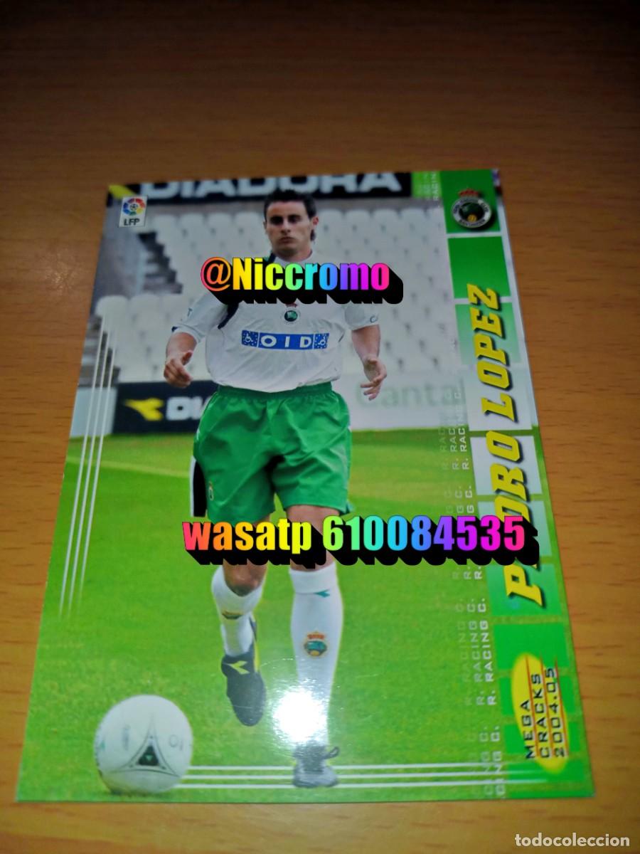 Cromos de f&uacute;tbol: pedro lopez santander 255 bis megacracks 2004 2005 nueva ficha 04 05 tarjeta niccromo