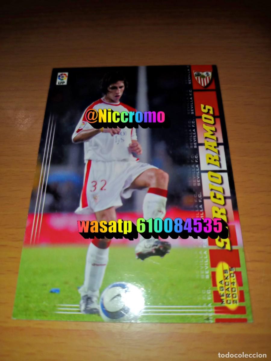 Cromos de f&uacute;tbol: sergio ramos sevilla 275 bis megacracks 2004 2005 nueva ficha 04 05 tarjeta niccromo