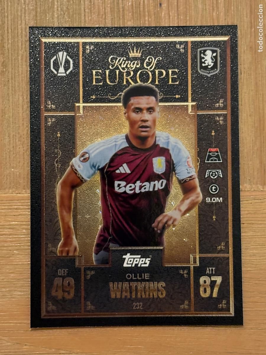 Cromos de f&uacute;tbol: 37. CROMO TOPPS MATCH ATTAX WATKINS N 232 2025-26 25-26 UEFA KINGS OF EUROPE