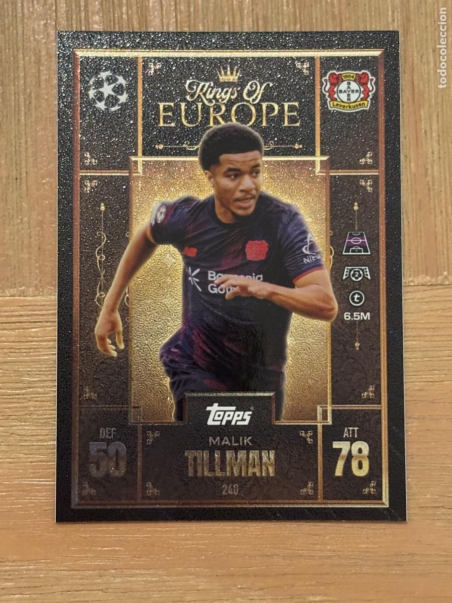 Cromos de f&uacute;tbol: 37. CROMO TOPPS MATCH ATTAX TILLMAN N 240 2025-26 25-26 UEFA KINGS OF EUROPE