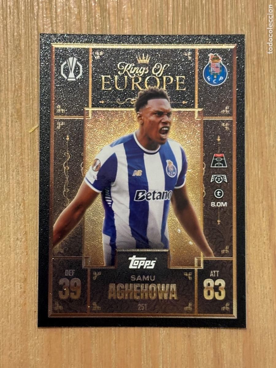 Cromos de f&uacute;tbol: 37. CROMO TOPPS MATCH ATTAX SAMU AGHEHOWA N 251 2025-26 25-26 UEFA KINGS OF EUROPE