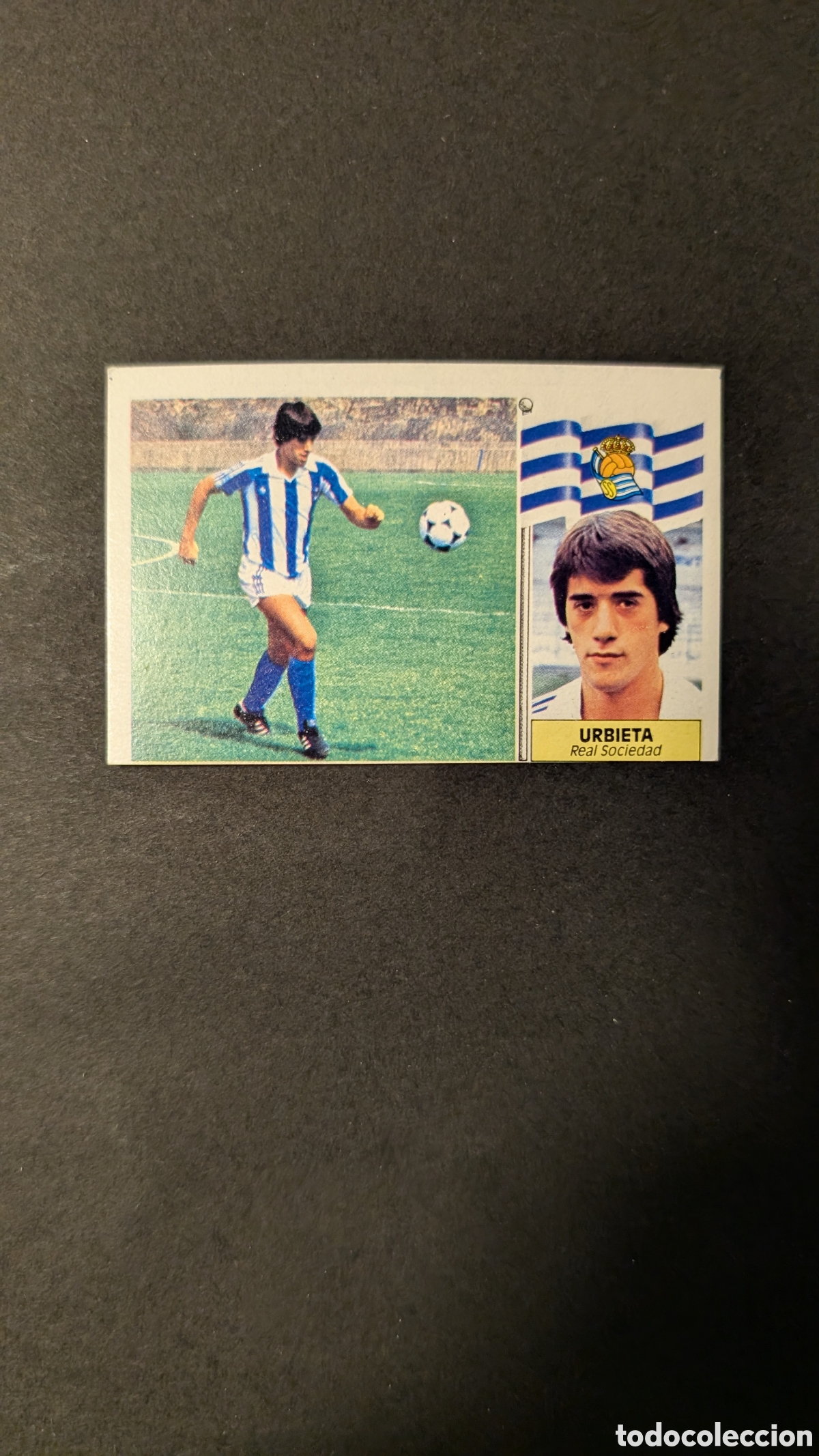 Cartes &agrave; collectionner de Football: L1 URBIETA REAL SOCIEDAD COLOCA LIGA ESTE 1986/87 86 87 NUNCA PEGADO SIN PEGAR