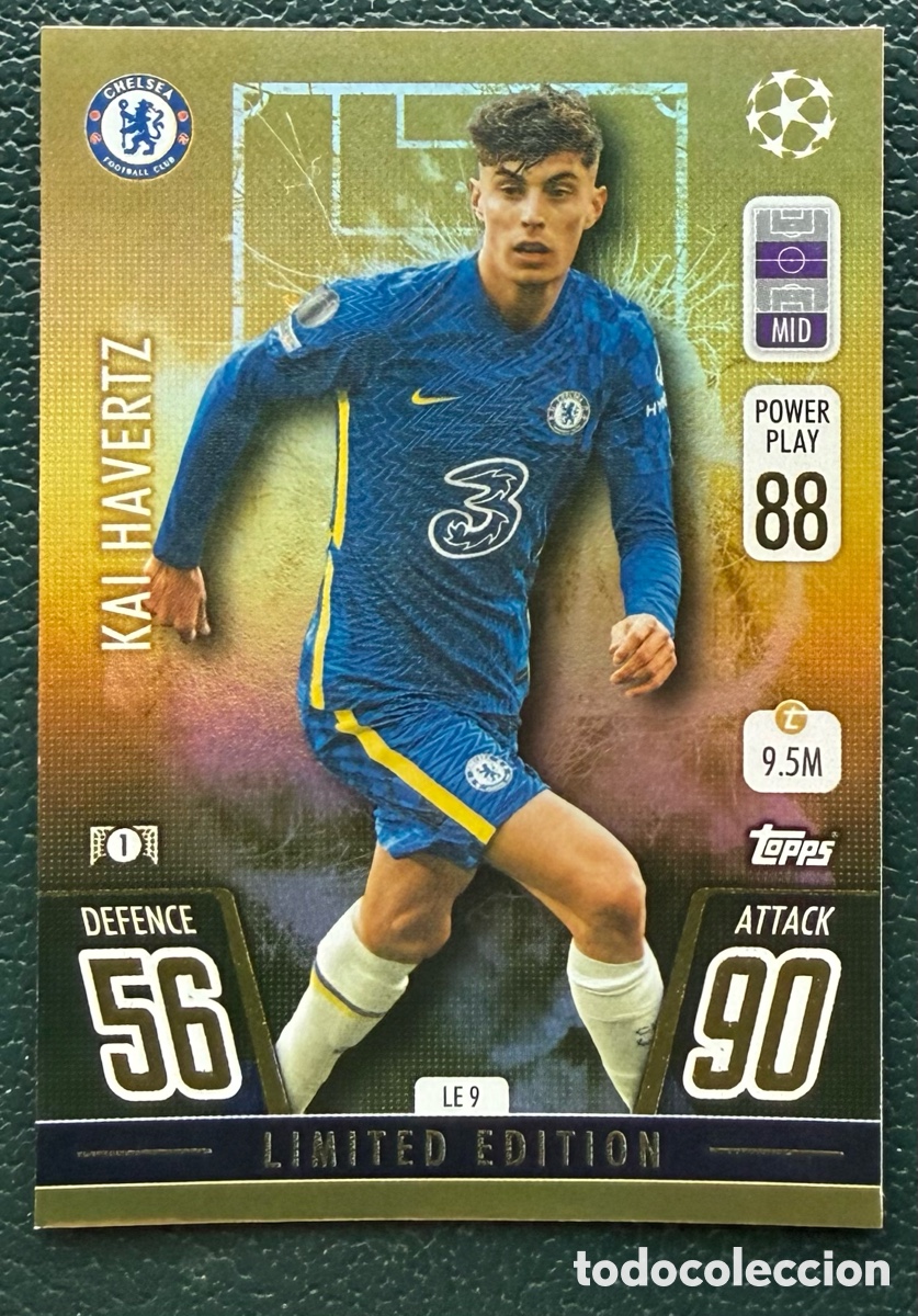 Cromos de f&uacute;tbol: LE 9 KAI HAVERTZ CHELSEA FC FICHAS ALBUM TOPPS CHAMPIONS LEAGUE MATCH ATTAX 2021 2022 21 22