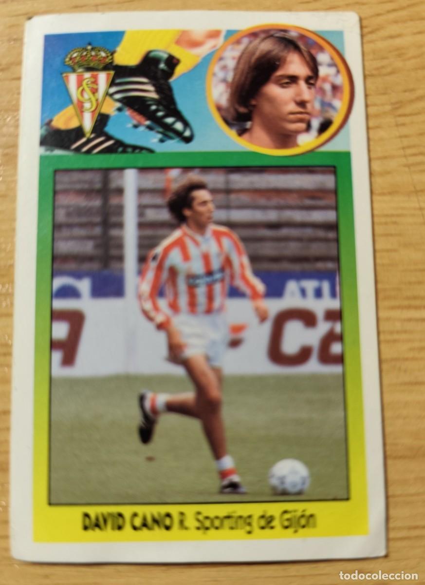 Cromos de f&uacute;tbol: ADHESIVO COLOCA DAVID CANO SPORTING DE GIJON LIGA 93 94 1993 1994 ESTE SIN PEGAR NUNCA PEGADO CROMO