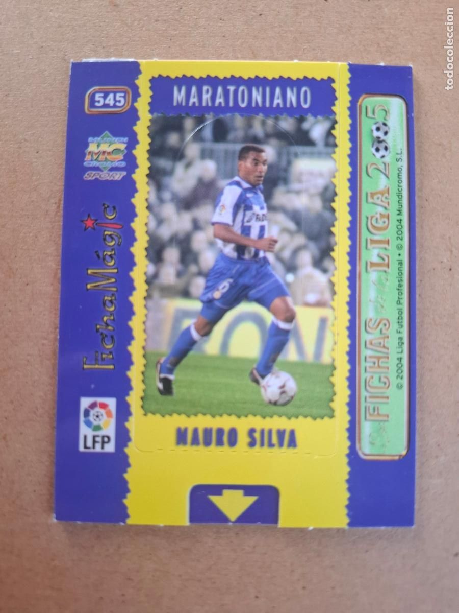 Cromos de f&uacute;tbol: MUNDICROMO 2004 2005 04 05 - 545 MAURO SILVA ( MAGIC CARD CORREGIDO ) - R.C. DEPORTIVO