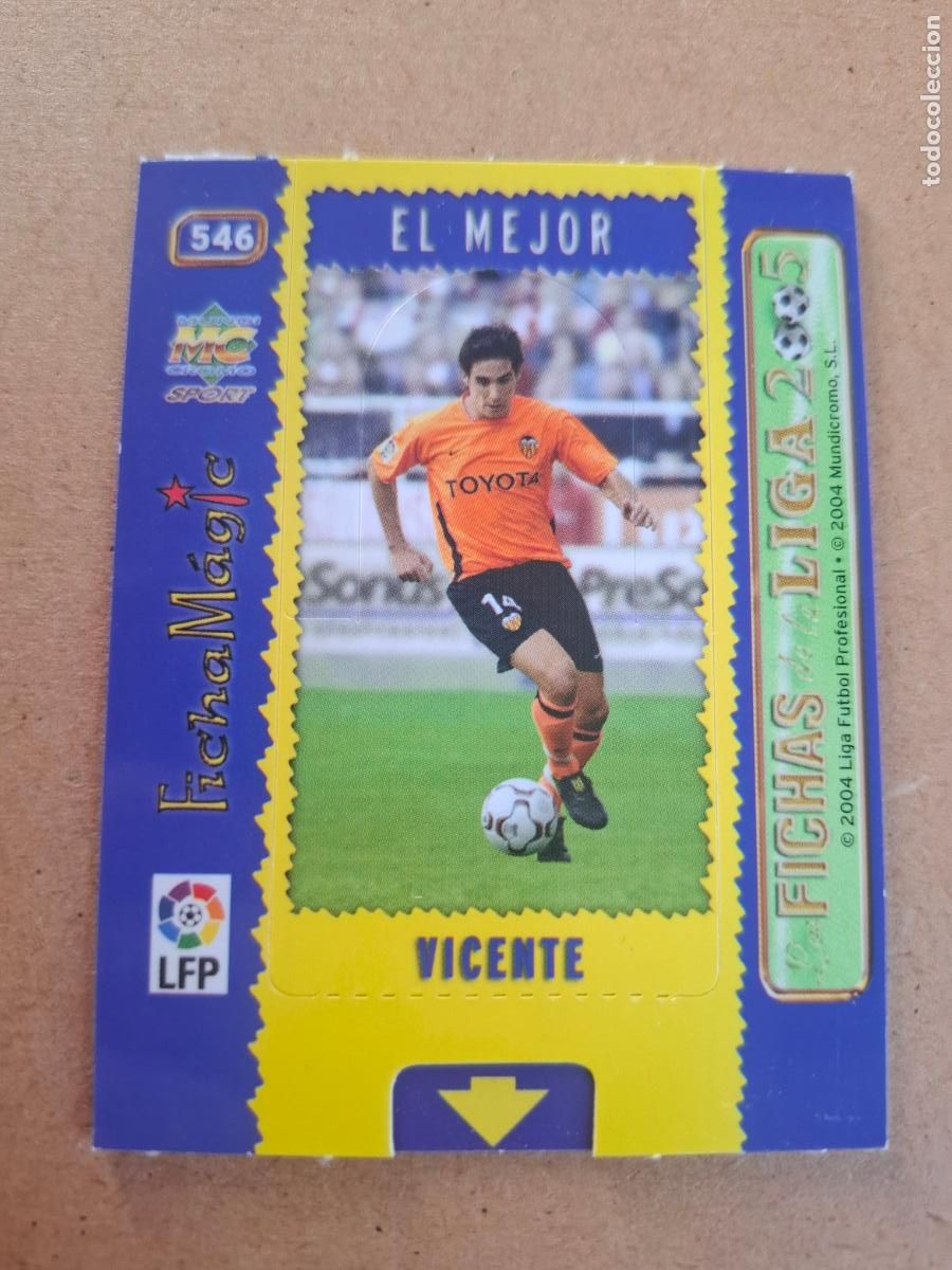 Cartes &agrave; collectionner de Football: MUNDICROMO 2004 2005 04 05 - 546 VICENTE ( MAGIC CARD ) - VALENCIA CF