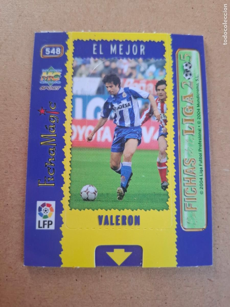 Cartes &agrave; collectionner de Football: MUNDICROMO 2004 2005 04 05 - 548 VALER&Oacute;N ( MAGIC CARD ) - R.C. DEPORTIVO
