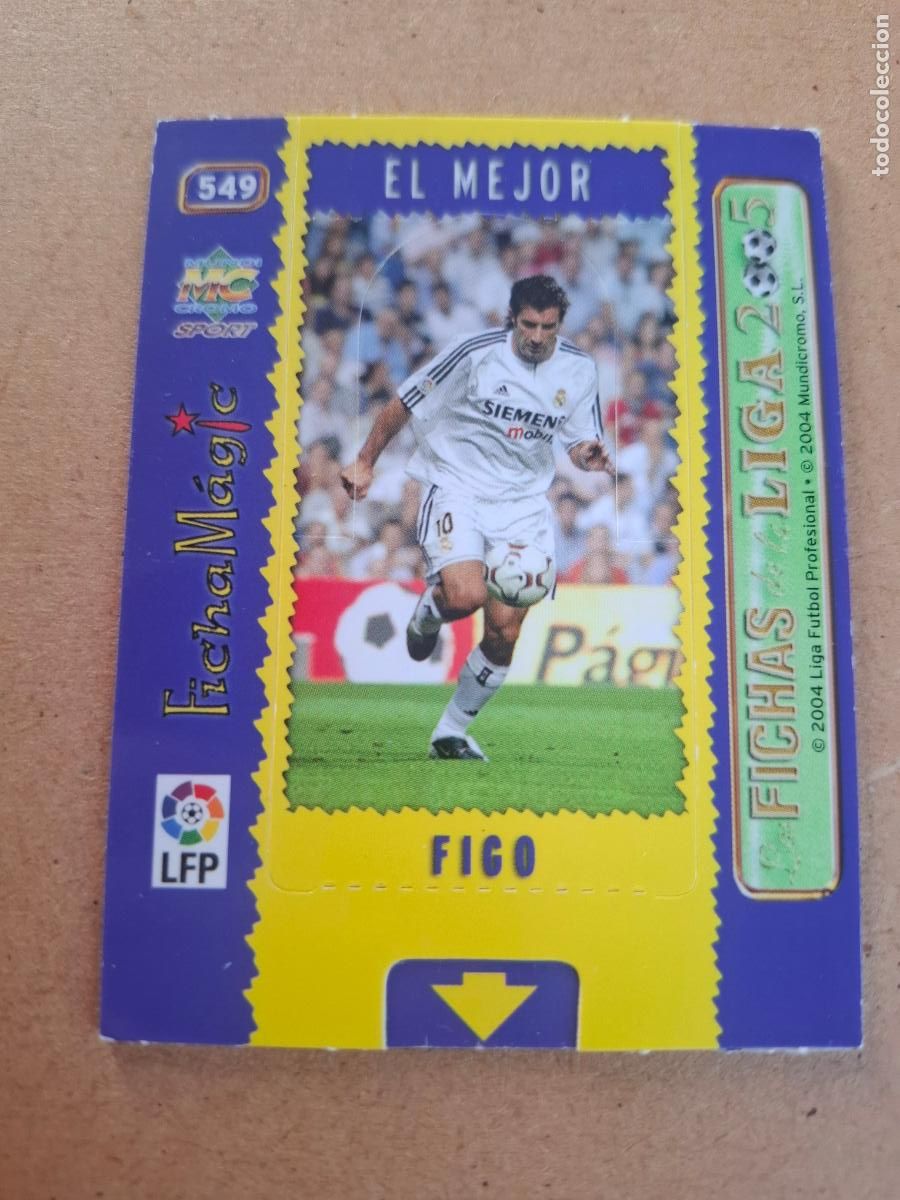 Cartes &agrave; collectionner de Football: MUNDICROMO 2004 2005 04 05 - 549 FIGO ( MAGIC CARD ) - REAL MADRID