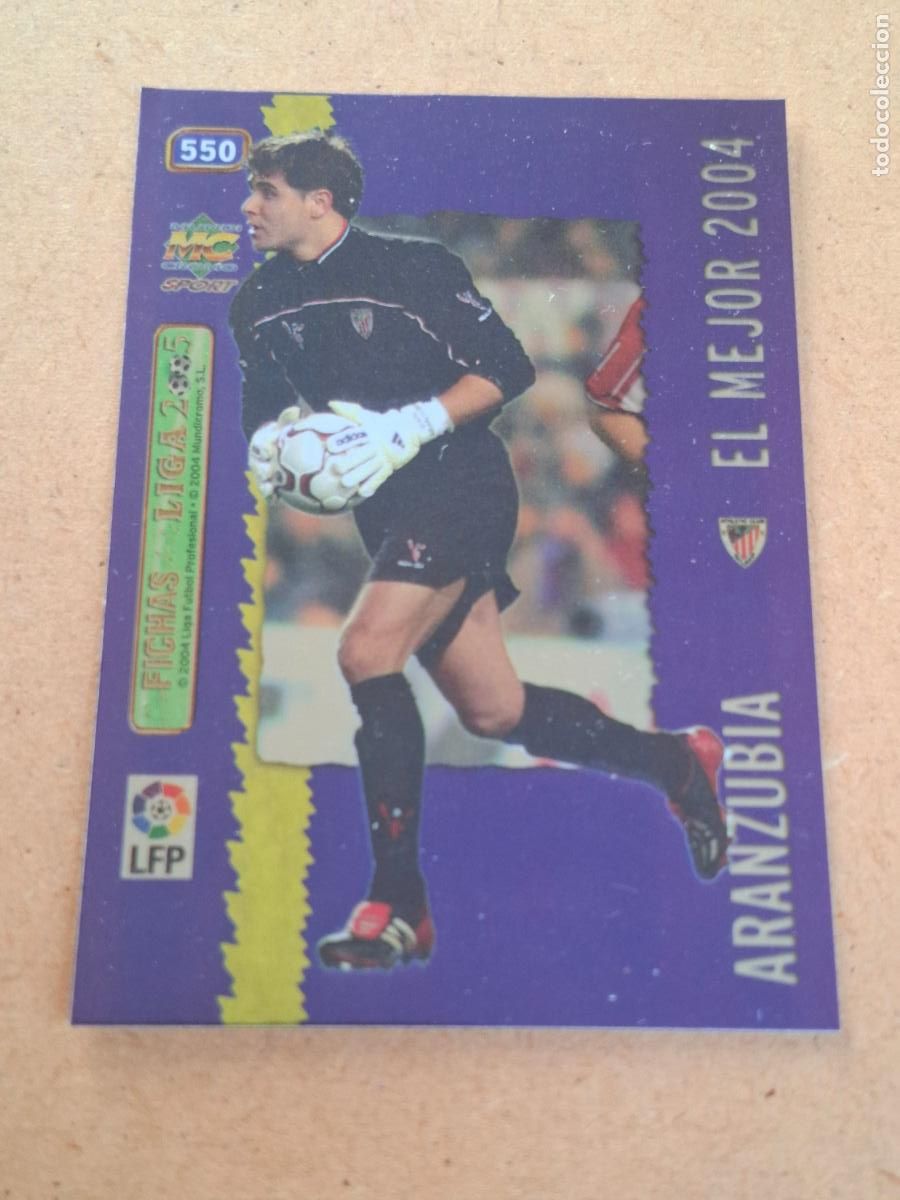 Football Stickers: MUNDICROMO 2004 2005 04 05 - 550 ARANZUBIA ( METAL CARD ) - ATHLETIC CLUB