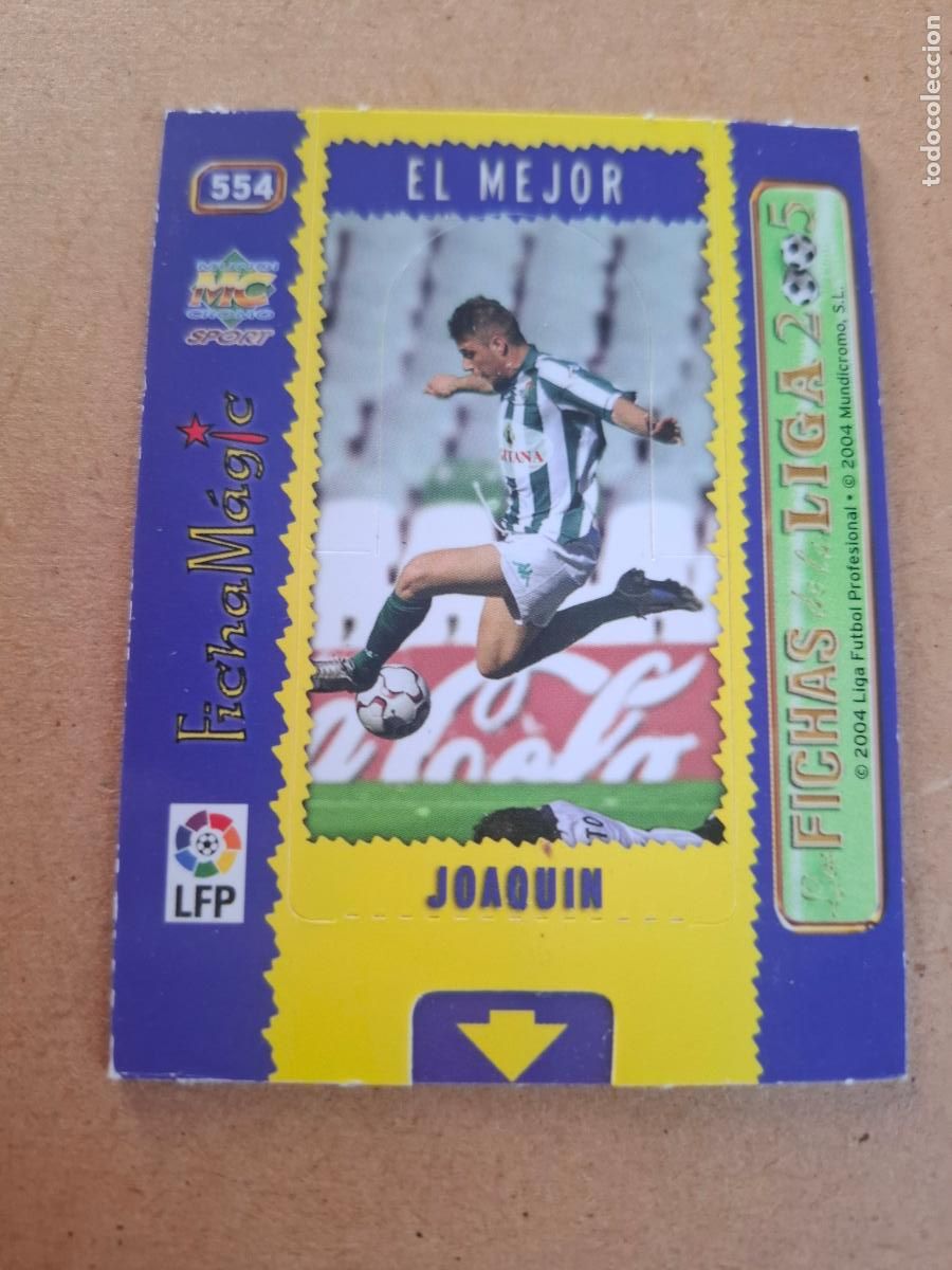 Cromos de f&uacute;tbol: MUNDICROMO 2004 2005 04 05 - 554 JOAQUIN ( MAGIC CARD ) - REAL BETIS