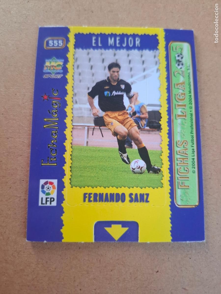 Cromos de f&uacute;tbol: MUNDICROMO 2004 2005 04 05 - 555 FERNANDO SANZ ( MAGIC CARD ) - M&Aacute;LAGA CF