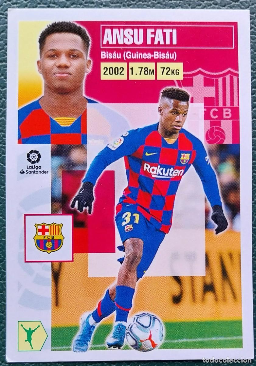 Cromos de f&uacute;tbol: 17 ANSU FATI FC BARCELONA CROMOS ALBUM EDICIONES ESTE 2020 2021 20 21