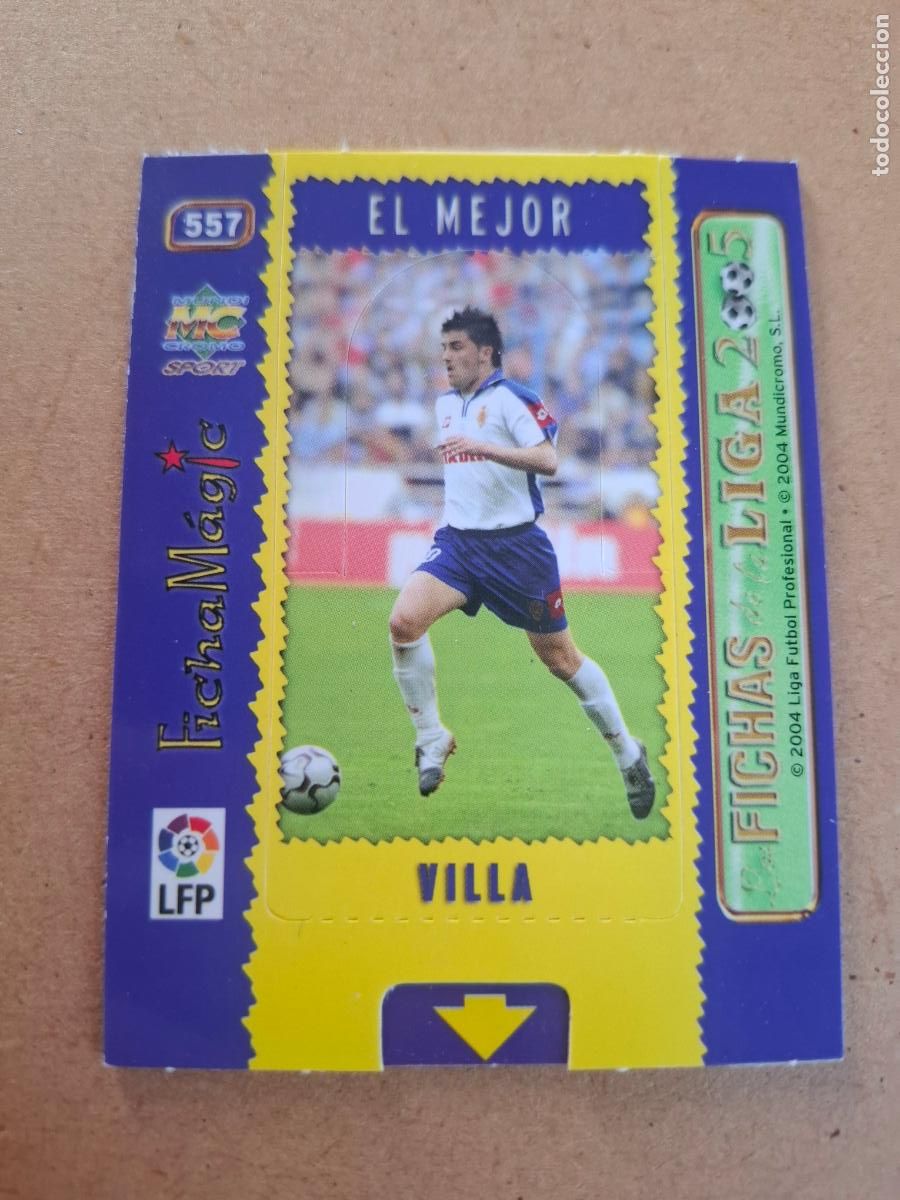 Cromos de f&uacute;tbol: MUNDICROMO 2004 2005 04 05 - 557 DAVID VILLA ( MAGIC CARD ) - REAL ZARAGOZA