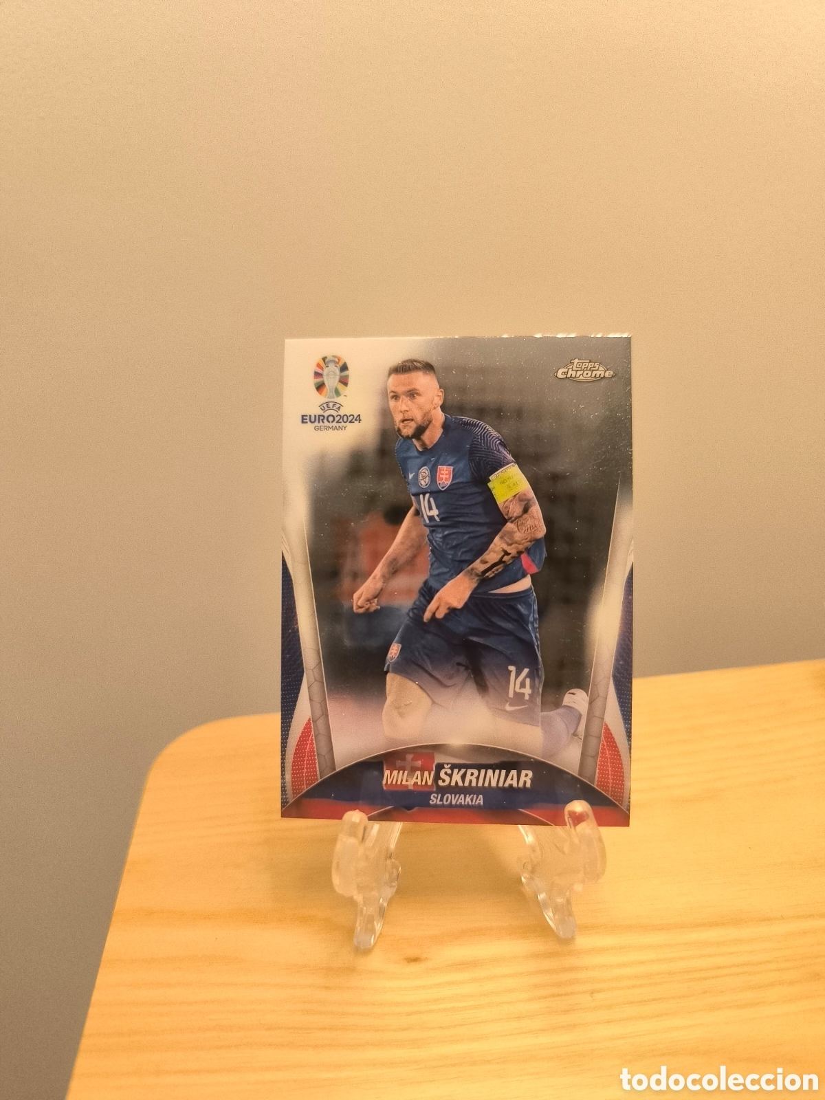 Cromos de f&uacute;tbol: Skriniar Topps Chrome Euro 2024 Eslovaquia