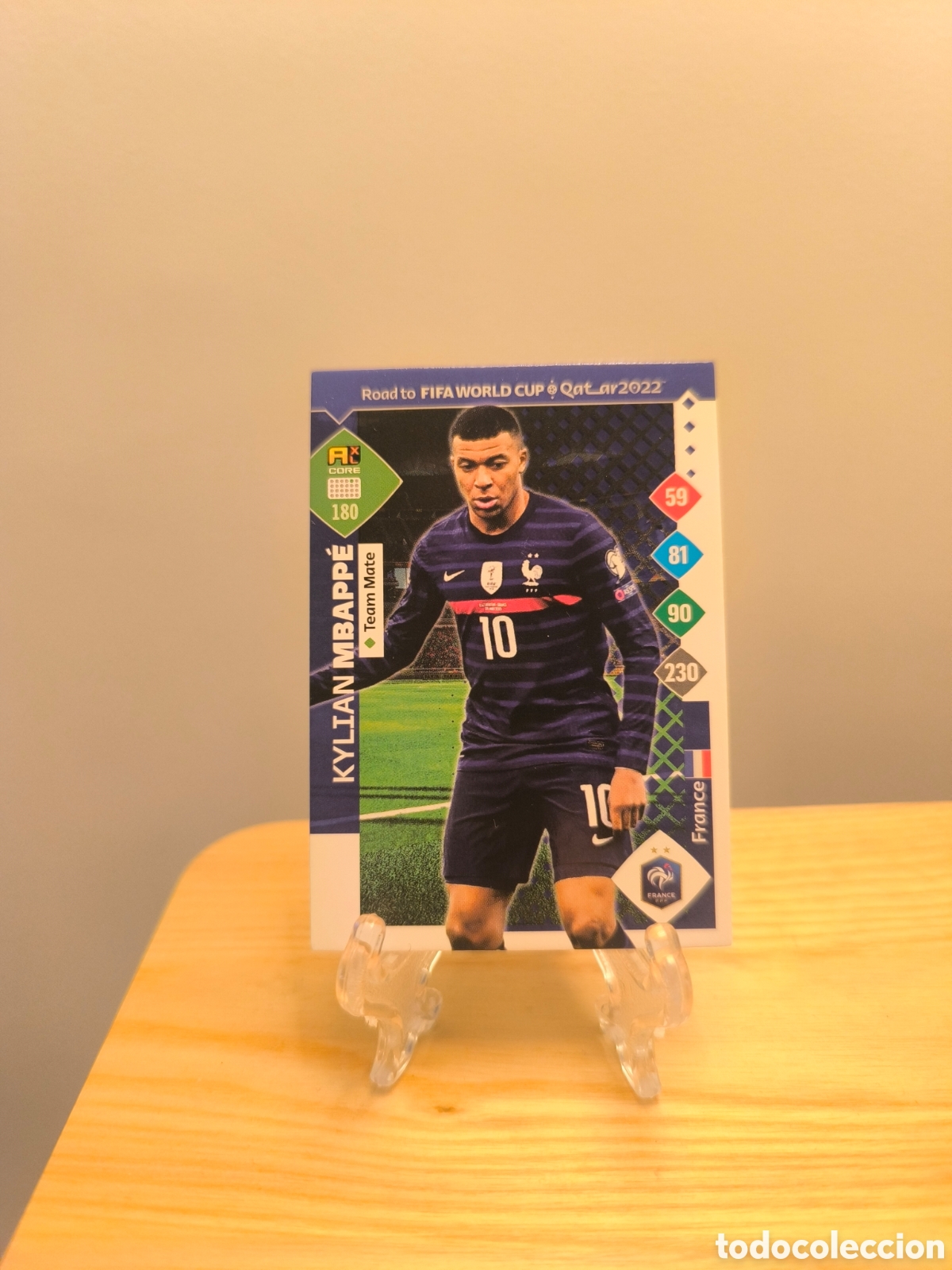 Cromos de f&uacute;tbol: Kylian Mbappe Adrenalyn XL Qatar 2022 Francia