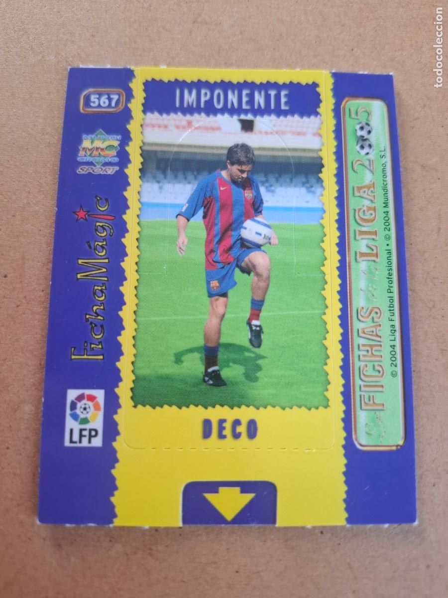 Cromos de f&uacute;tbol: MUNDICROMO 2004 2005 04 05 - 567 DECO ( MAGIC CARD ) - FC. BARCELONA