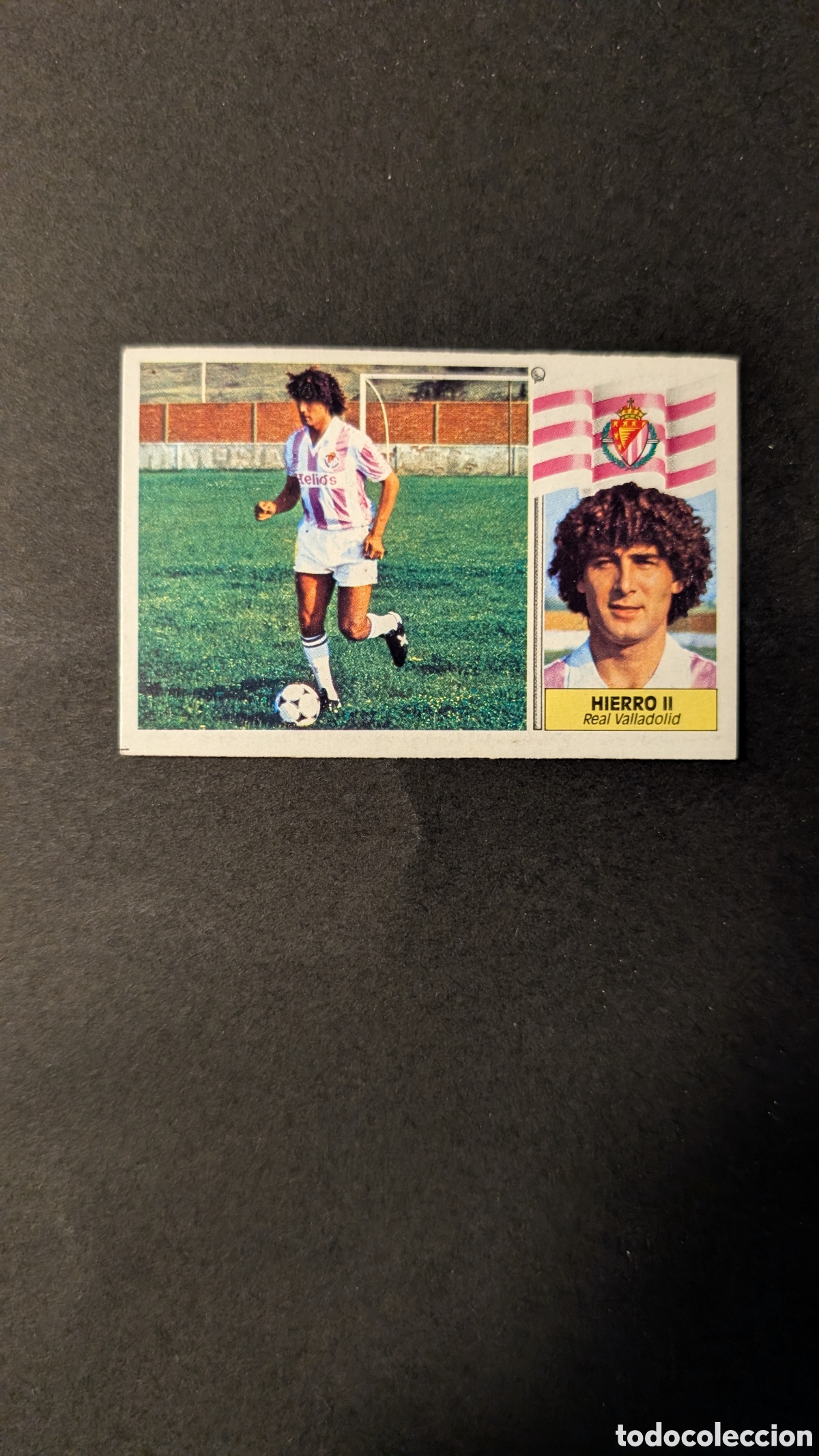 Cromos de Futebol: L1 HIERRO II VALLADOLID FICHAJE 15 VERSION LIGA ESTE 1986/87 86 87 NUNCA PEGADO SIN PEGAR