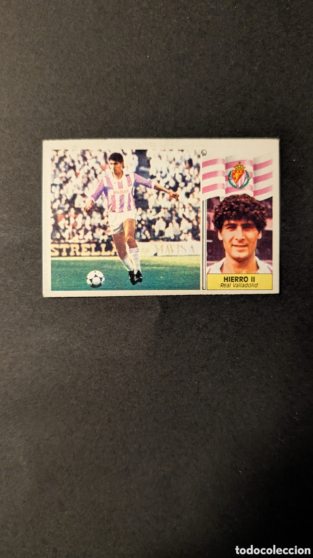 Cromos de Futebol: L1 HIERRO II VALLADOLID FICHAJE 15 VERSION LIGA ESTE 1986/87 86 87 NUNCA PEGADO SIN PEGAR