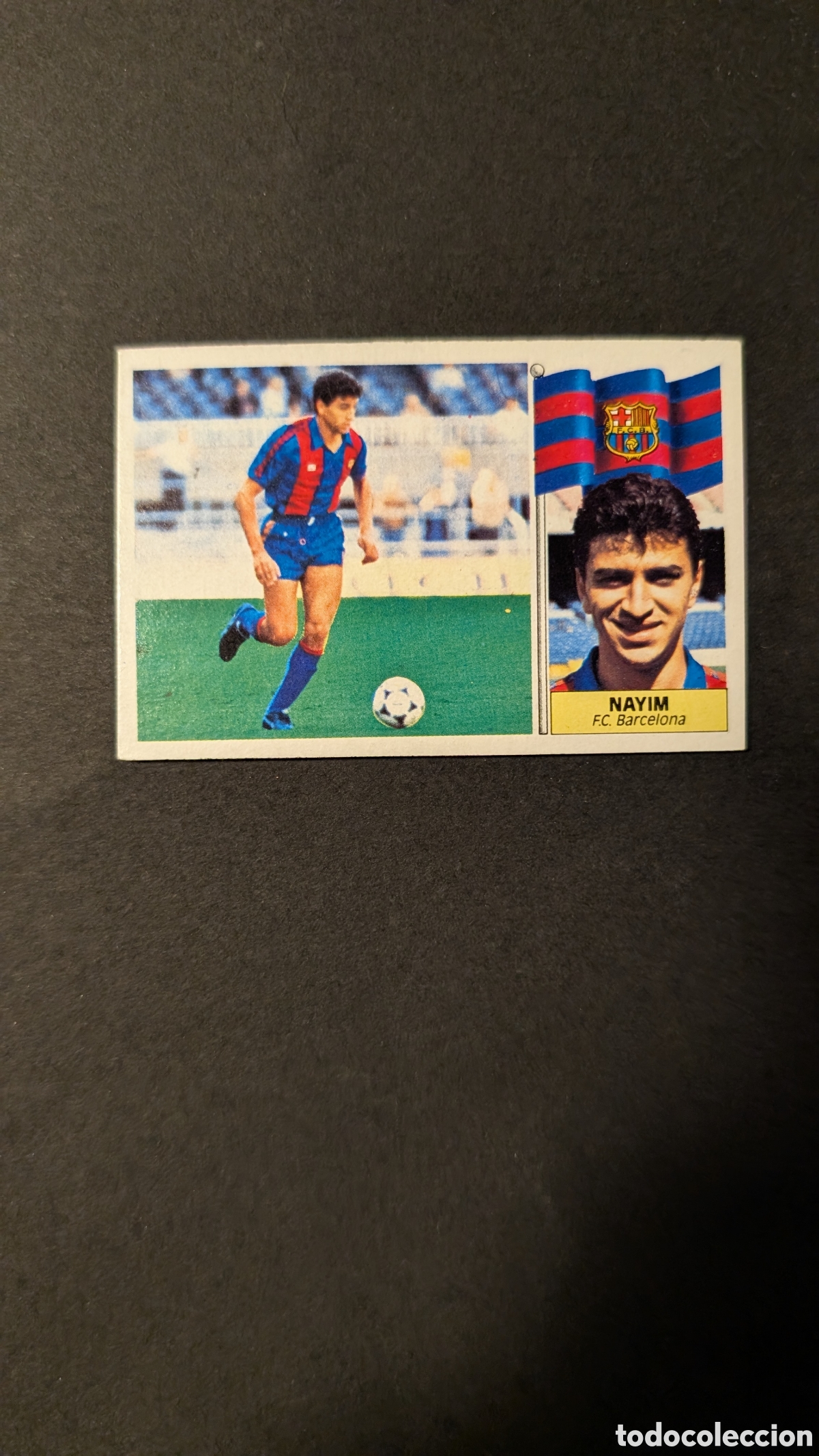 Cartes &agrave; collectionner de Football: L1 NAYIM BARCELONA FICHAJE 18 LIGA ESTE 1986/87 86 87 NUNCA PEGADO SIN PEGAR