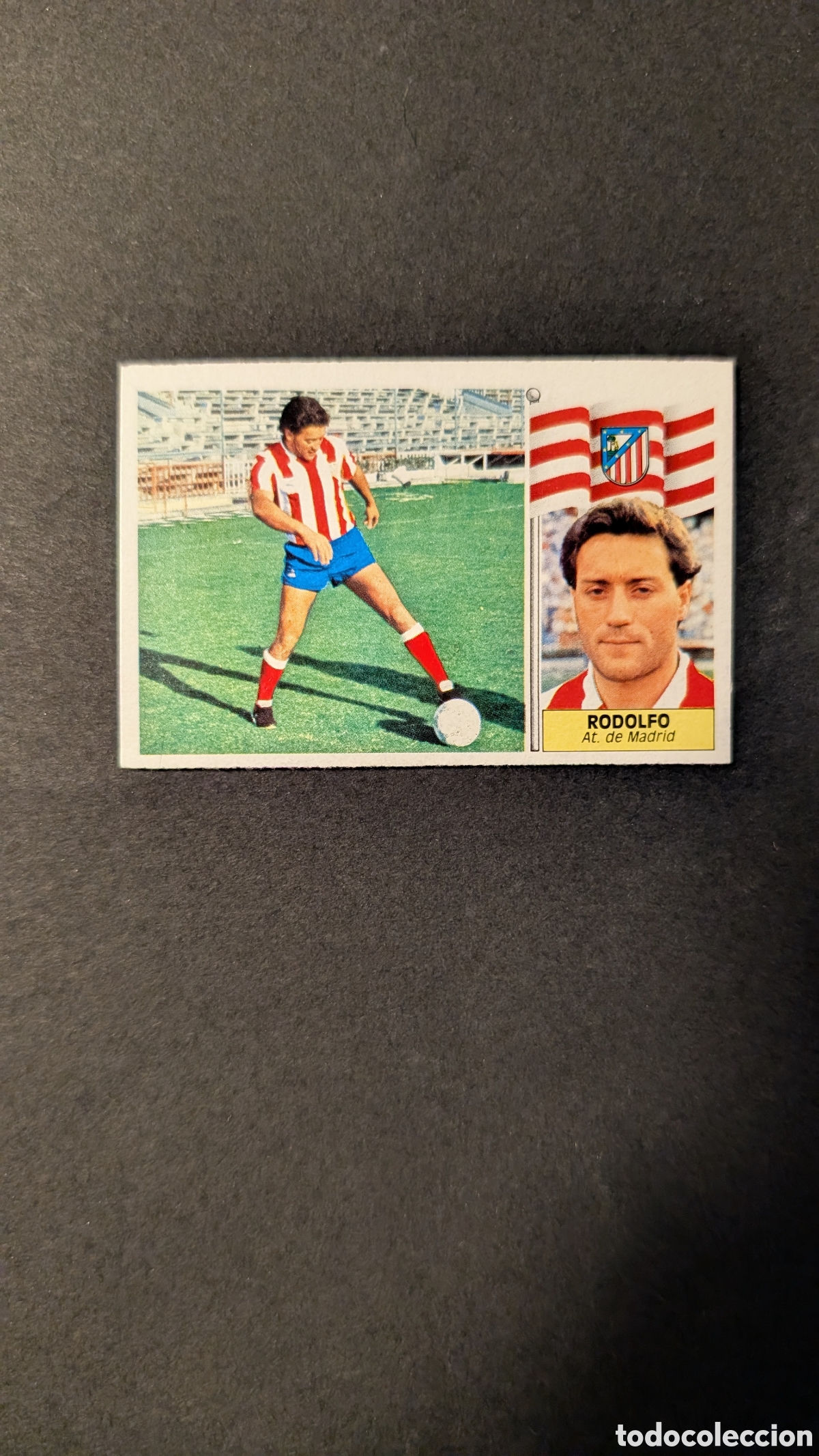 Cartes &agrave; collectionner de Football: L1 RODOLFO ATLETICO MADRID FICHAJE 19 VERSION LIGA ESTE 1986/87 86 87 NUNCA PEGADO SIN PEGAR