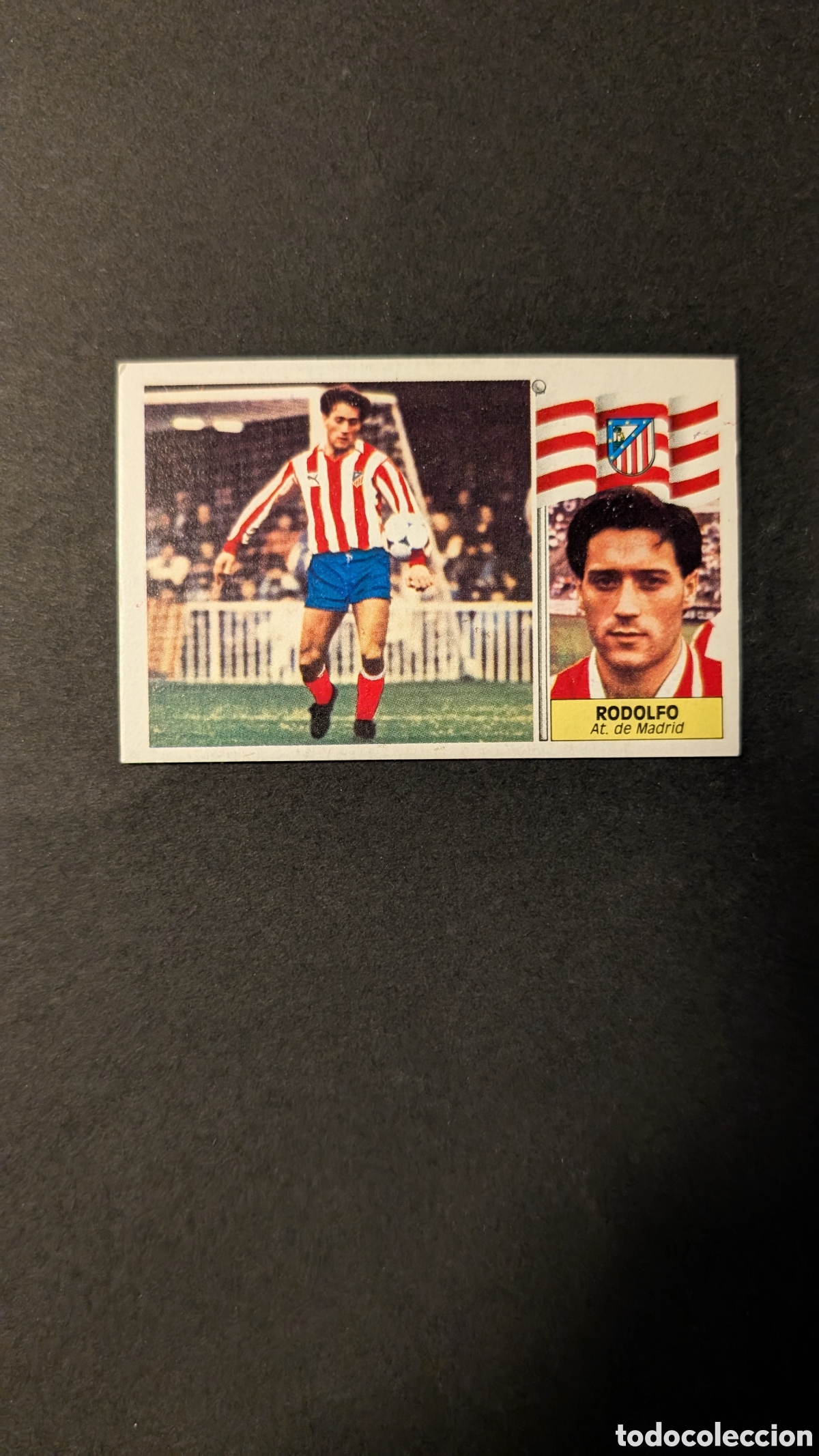 Cartes &agrave; collectionner de Football: L1 RODOLFO ATLETICO MADRID FICHAJE 19 VERSION LIGA ESTE 1986/87 86 87 NUNCA PEGADO SIN PEGAR