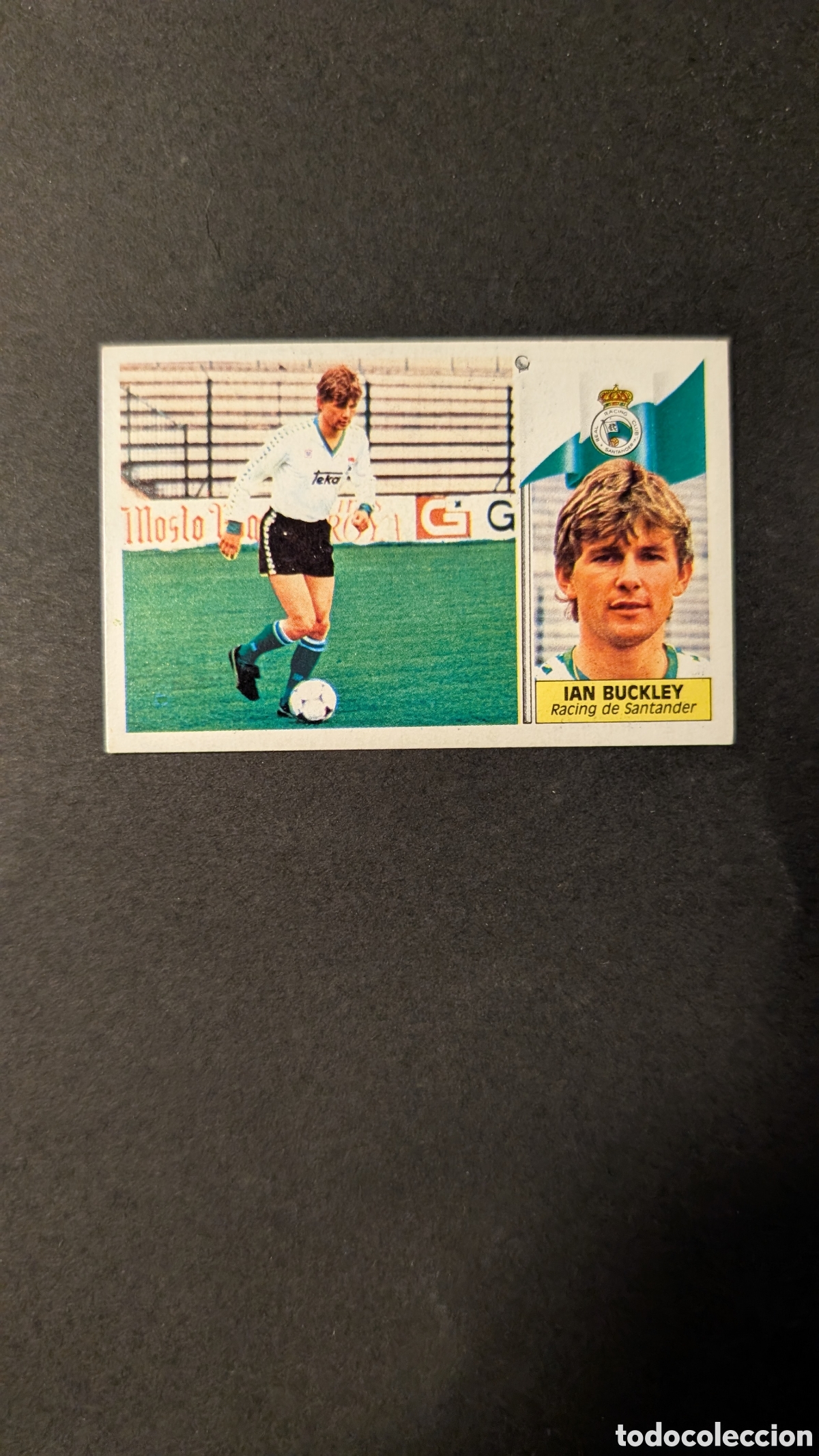 Cartes &agrave; collectionner de Football: L1 IAN BUCKLEY RACING SANTANDER FICHAJE 20 BAJA LIGA ESTE 1986/87 86 87 NUNCA PEGADO SIN PEGAR
