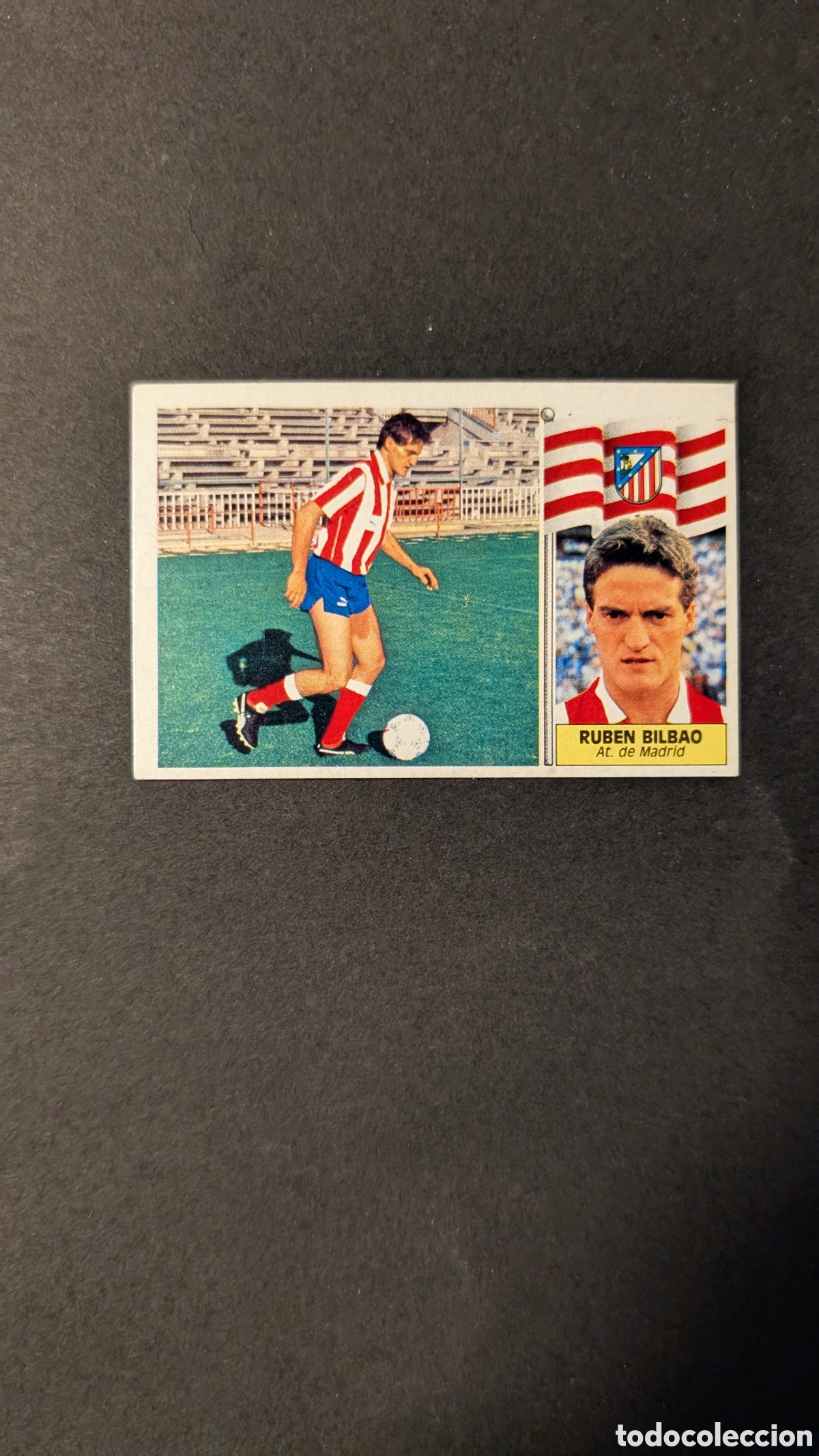 Cartes &agrave; collectionner de Football: L1 RUBEN BILBAO ATLETICO MADRID FICHAJE 23 VERSION LIGA ESTE 1986/87 86 87 NUNCA PEGADO SIN PEGAR
