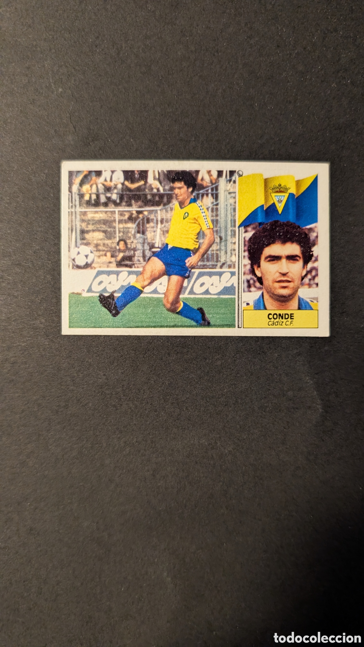 Fu&szlig;ball-Sticker: L1 CONDE CADIZ FICHAJE 37 LIGA ESTE 1986/87 86 87 NUNCA PEGADO SIN PEGAR