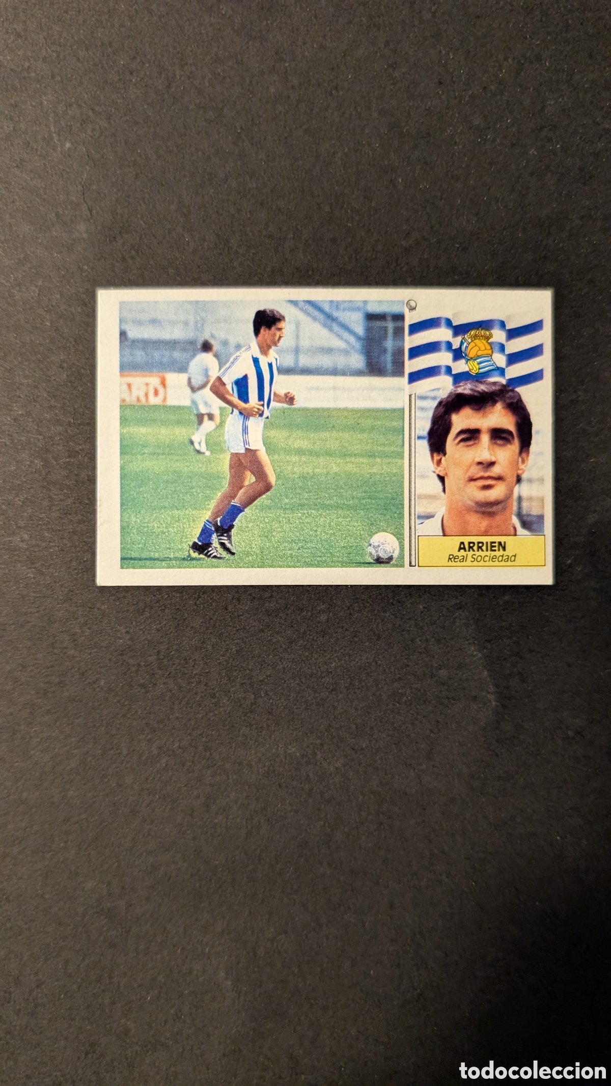 Fu&szlig;ball-Sticker: L1 ARRIEN REAL SOCIEDAD FICHAJE 40 LIGA ESTE 1986/87 86 87 NUNCA PEGADO SIN PEGAR
