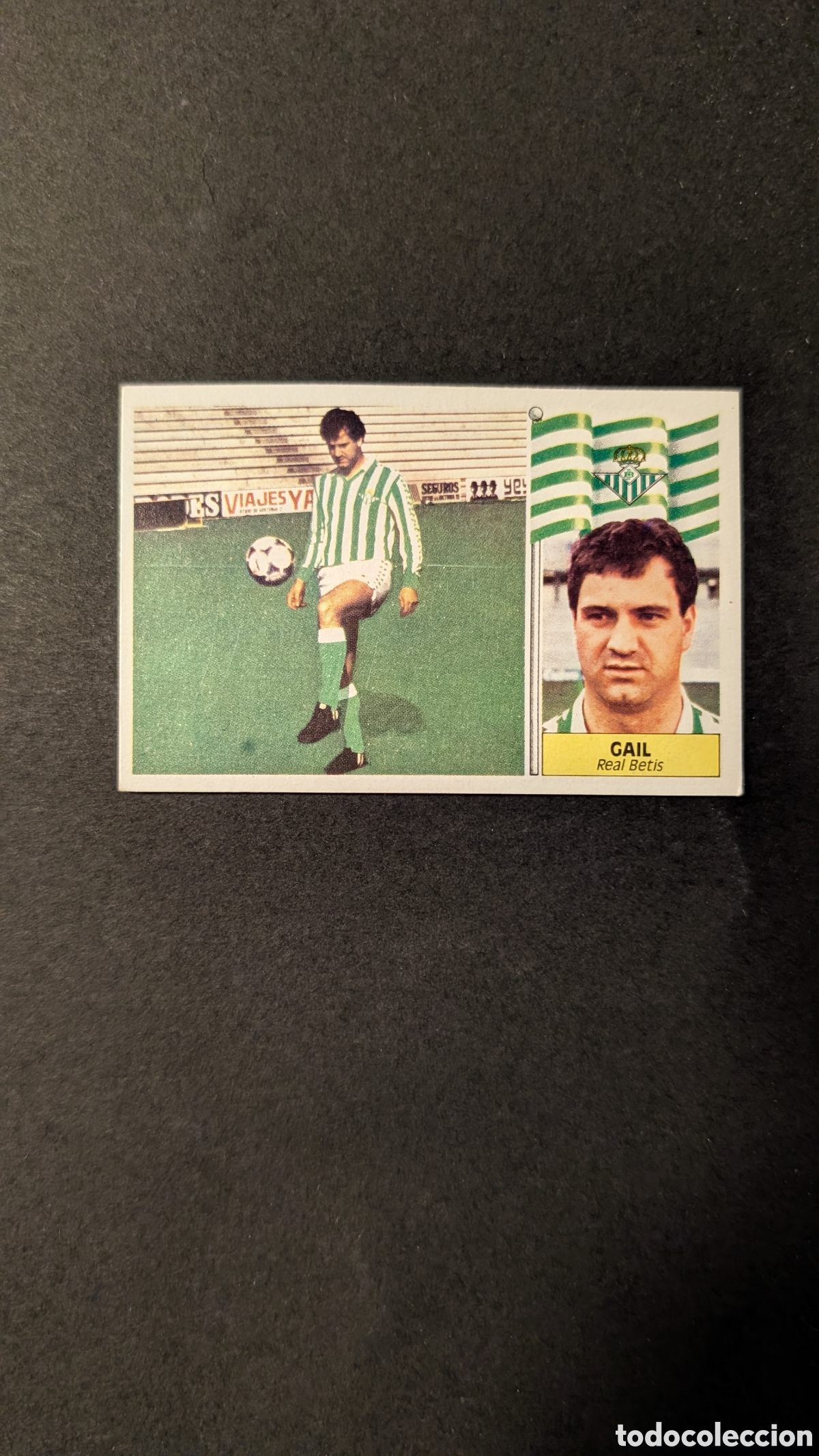 Cromos de f&uacute;tbol: L1 GAIL BETIS FICHAJE 41 LIGA ESTE 1986/87 86 87 NUNCA PEGADO SIN PEGAR