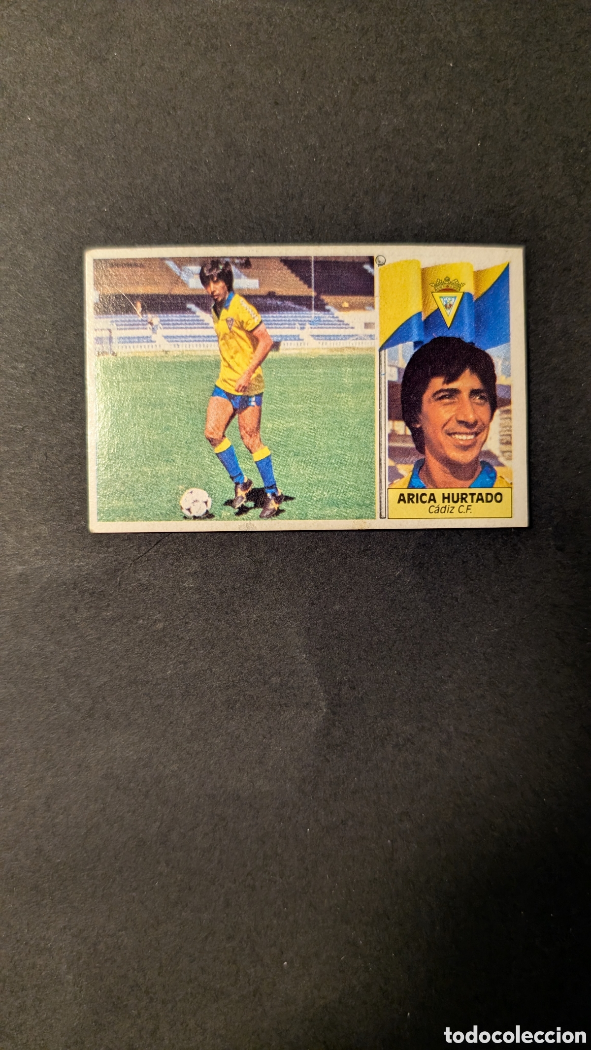 Football Stickers: L1 ARICA HURTADO CADIZ BAJA LIGA ESTE 1986/87 86 87 NUNCA PEGADO TRASERA ESCRITA