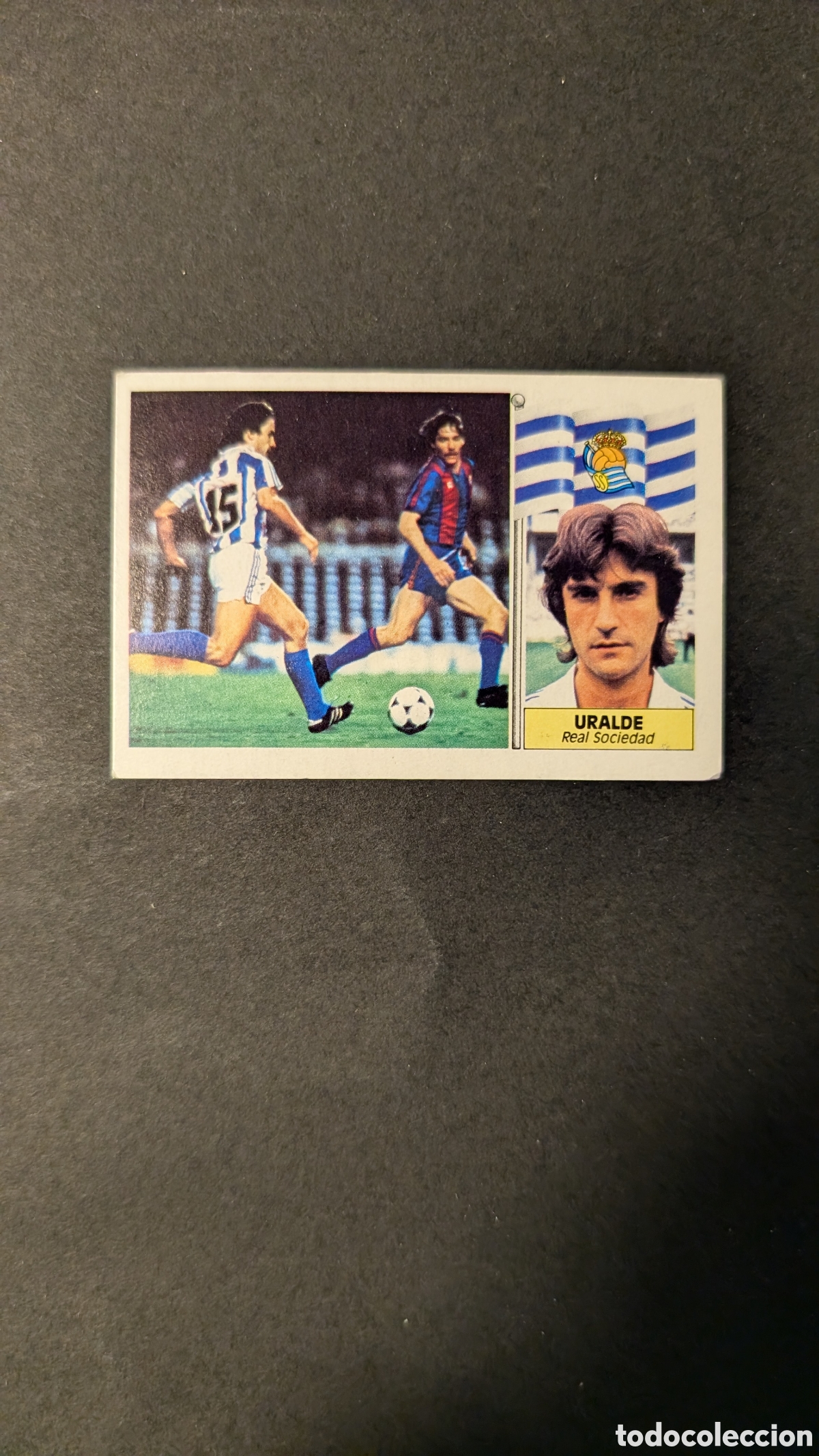 Football Stickers: L1 URALDE REAL SOCIEDAD BAJA LIGA ESTE 1986/87 86 87 NUNCA PEGADO SIN PEGAR