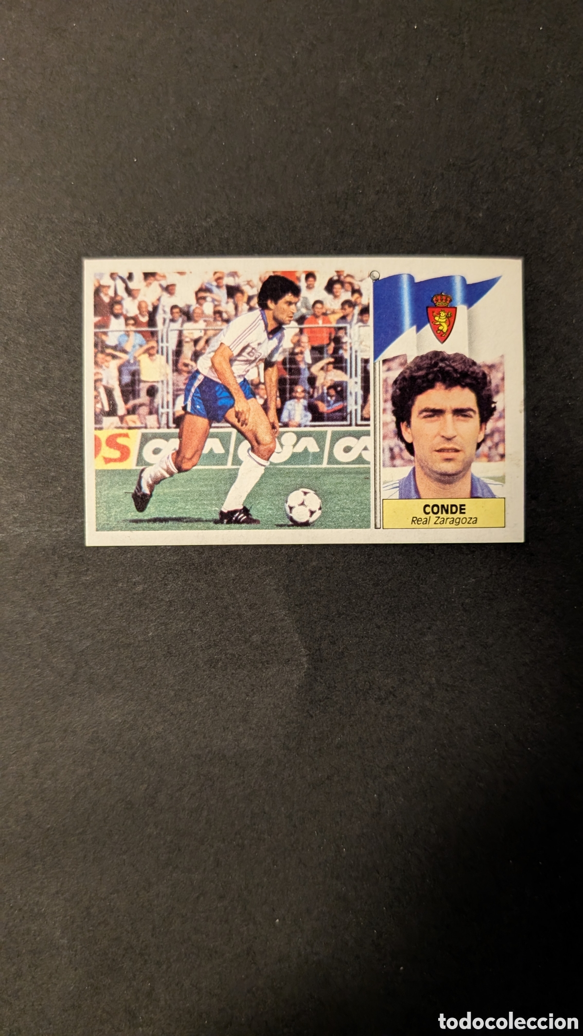 Cromos de Futebol: L1 CONDE ZARAGOZA BAJA LIGA ESTE 1986/87 86 87 NUNCA PEGADO SIN PEGAR